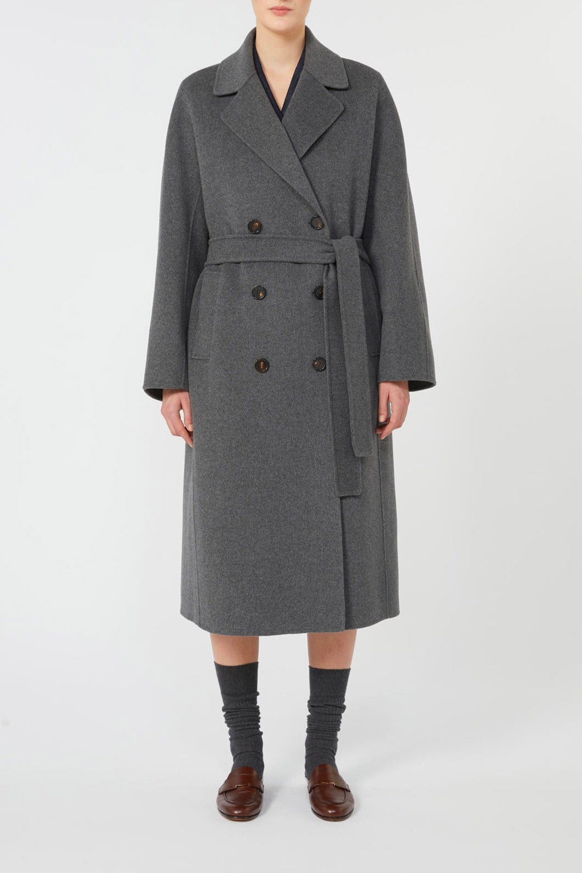 MAXMARA'S BRANDS MANTELLO-MANTELLA  GRIGIO MELANGE / 34 Cappotto in lana donna 'S Max Mara Paul