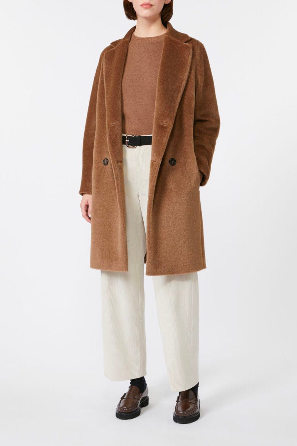 MAXMARA&#39;S BRANDS MANTELLO-MANTELLA  Iconic coat &#39;S Max Mara Roseto in lana e alpaca