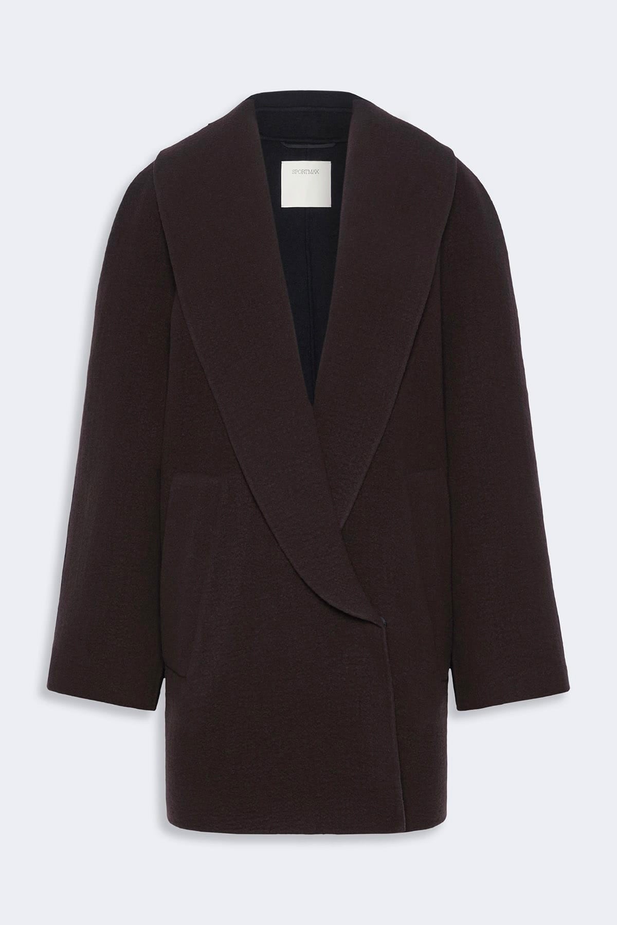 MAXMARA'S BRANDS MANTELLO-MANTELLA  MARRONE MOKA / 34 Cappotto in lana donna Sportmax Sfilata Spsoggetti