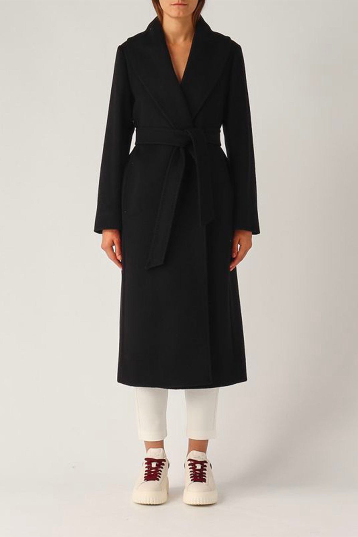 MAXMARA&#39;S BRANDS MANTELLO-MANTELLA  NERO / 34 Cappotto donna in lana Max Mara Studio Loriana