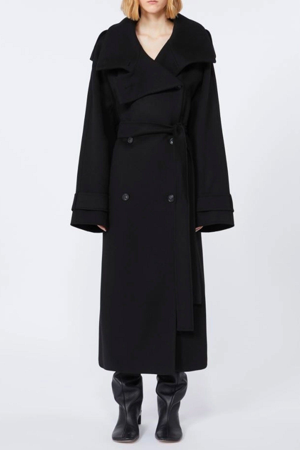 MAXMARA'S BRANDS MANTELLO-MANTELLA  NERO / 34 Cappotto doppiopetto over donna Sportmax Yole