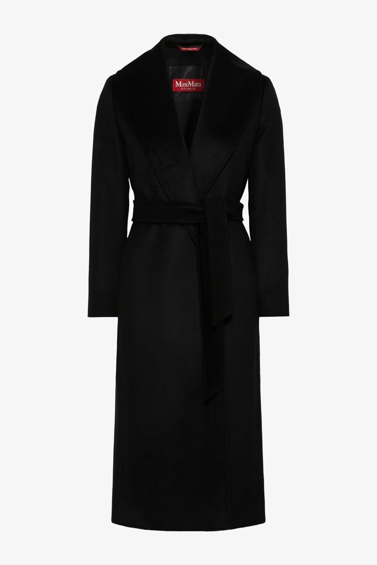 MAXMARA'S BRANDS MANTELLO-MANTELLA  NERO / 34 Cappotto in lana donna Max Mara Studio Mstloriana
