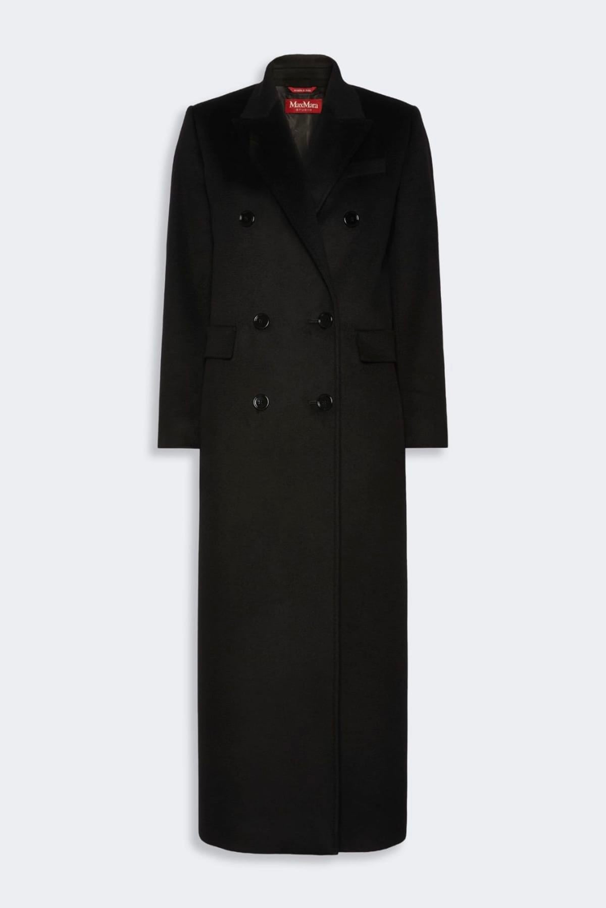 MAXMARA'S BRANDS MANTELLO-MANTELLA  NERO / 34 Cappotto nero in lana donna Max Mara Studio Msteffige