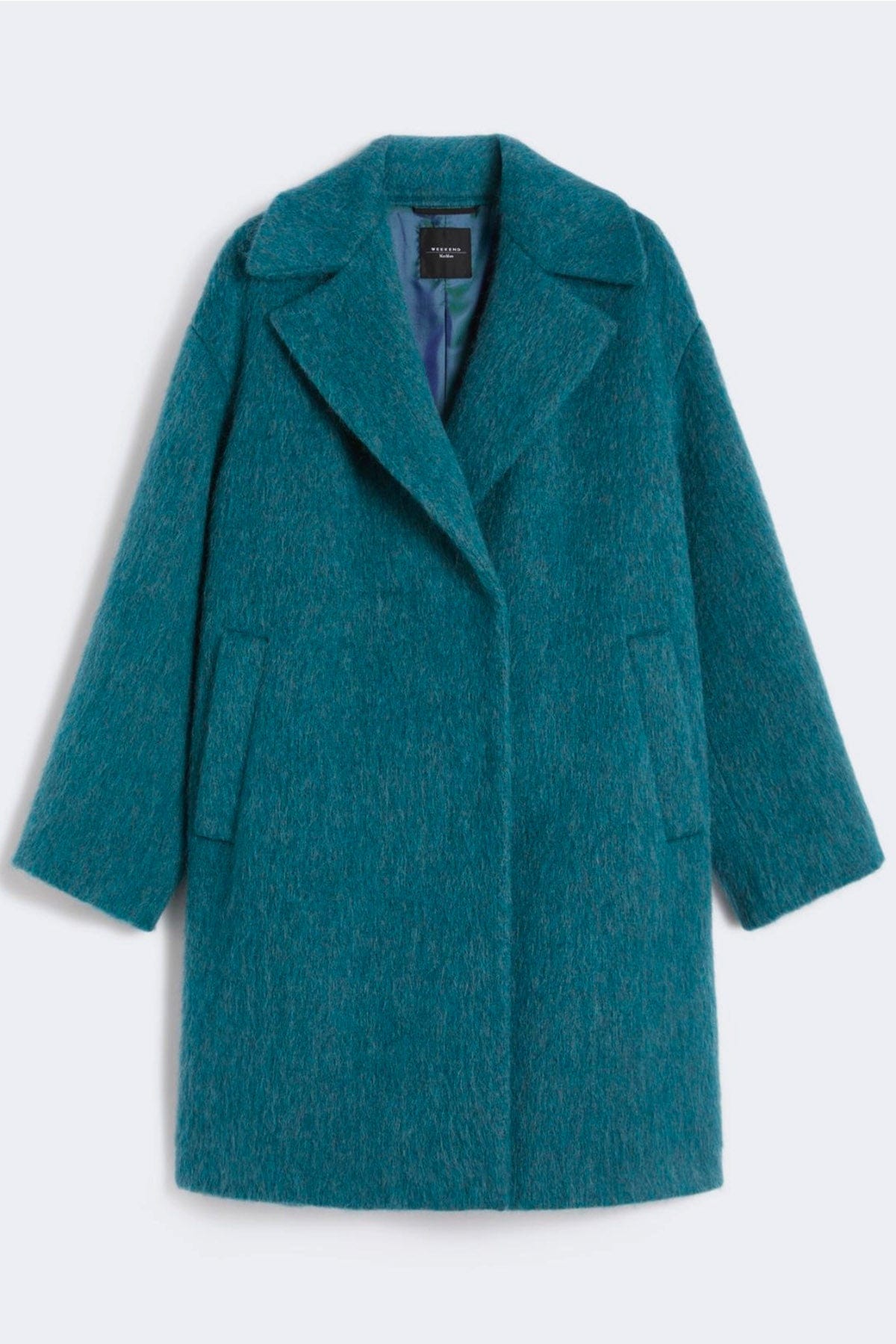 MAXMARA&#39;S BRANDS MANTELLO-MANTELLA  PETROLIO / 34 Cappotto teddy donna Max Mara Weekend Rada