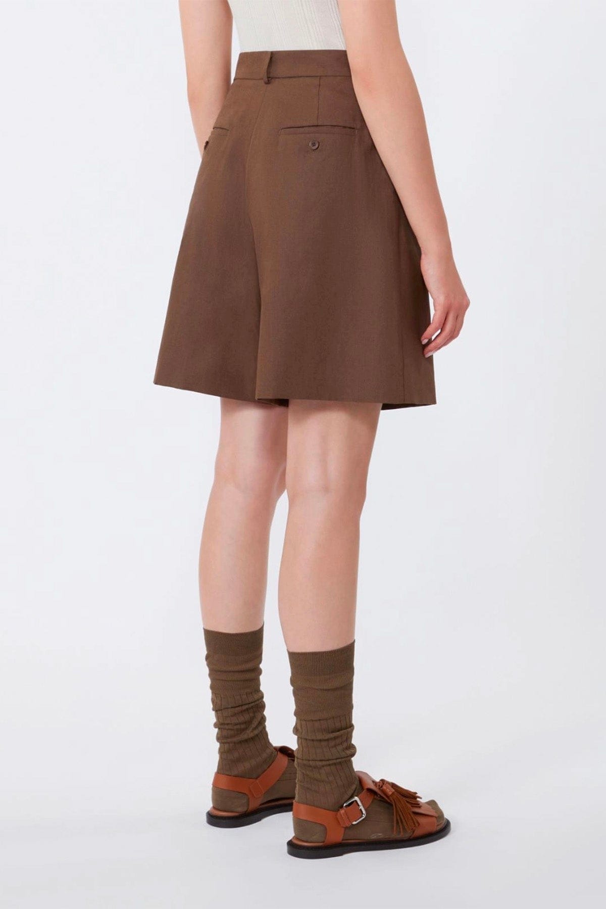 MAXMARA'S BRANDS PANTALONE CORTO  Pantaloni corti in cotone e lino donna Weekend Max Mara Wkdecuba