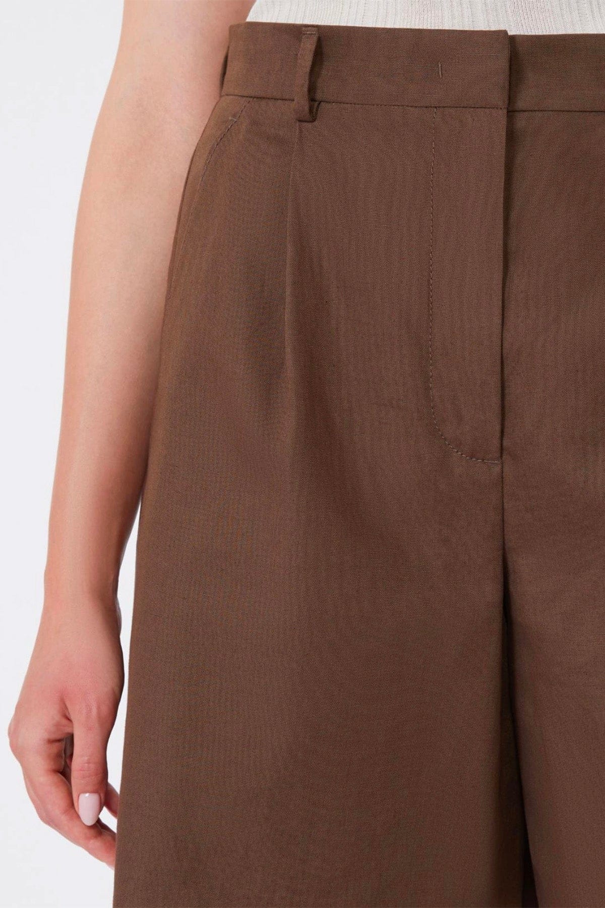 MAXMARA'S BRANDS PANTALONE CORTO  Pantaloni corti in cotone e lino donna Weekend Max Mara Wkdecuba
