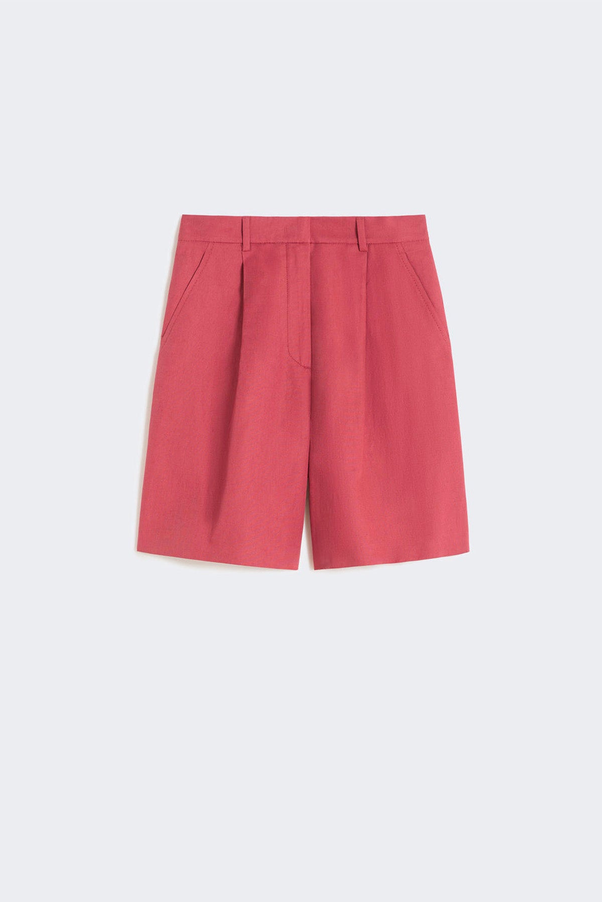 MAXMARA'S BRANDS PANTALONE CORTO  ROSSO CILIEGIA / 34 Pantaloni corti in cotone e lino donna Weekend Max Mara Wkdecuba