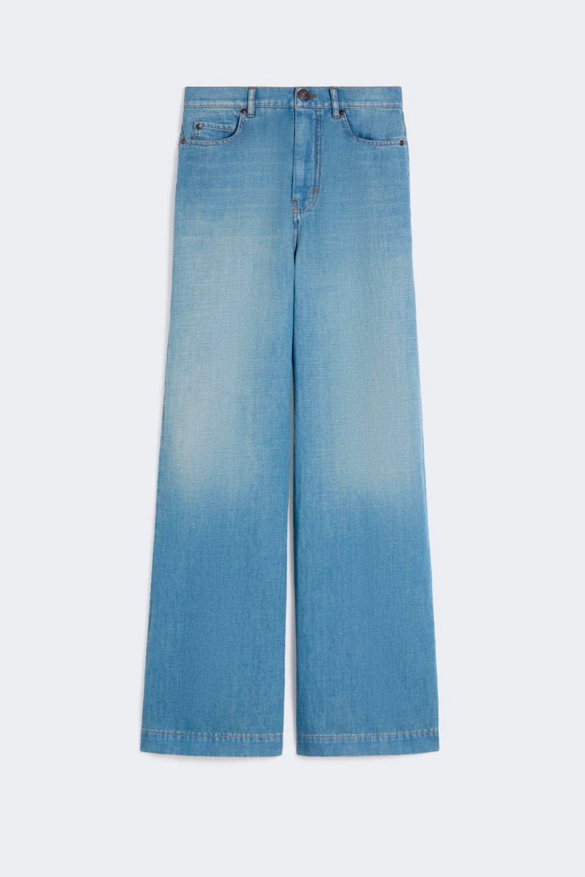 MAXMARA'S BRANDS PANTALONE IN DENIM  DENIM CHIARO / 34 Jeans a zampa donna Max Mara Weekend Wkdlatino