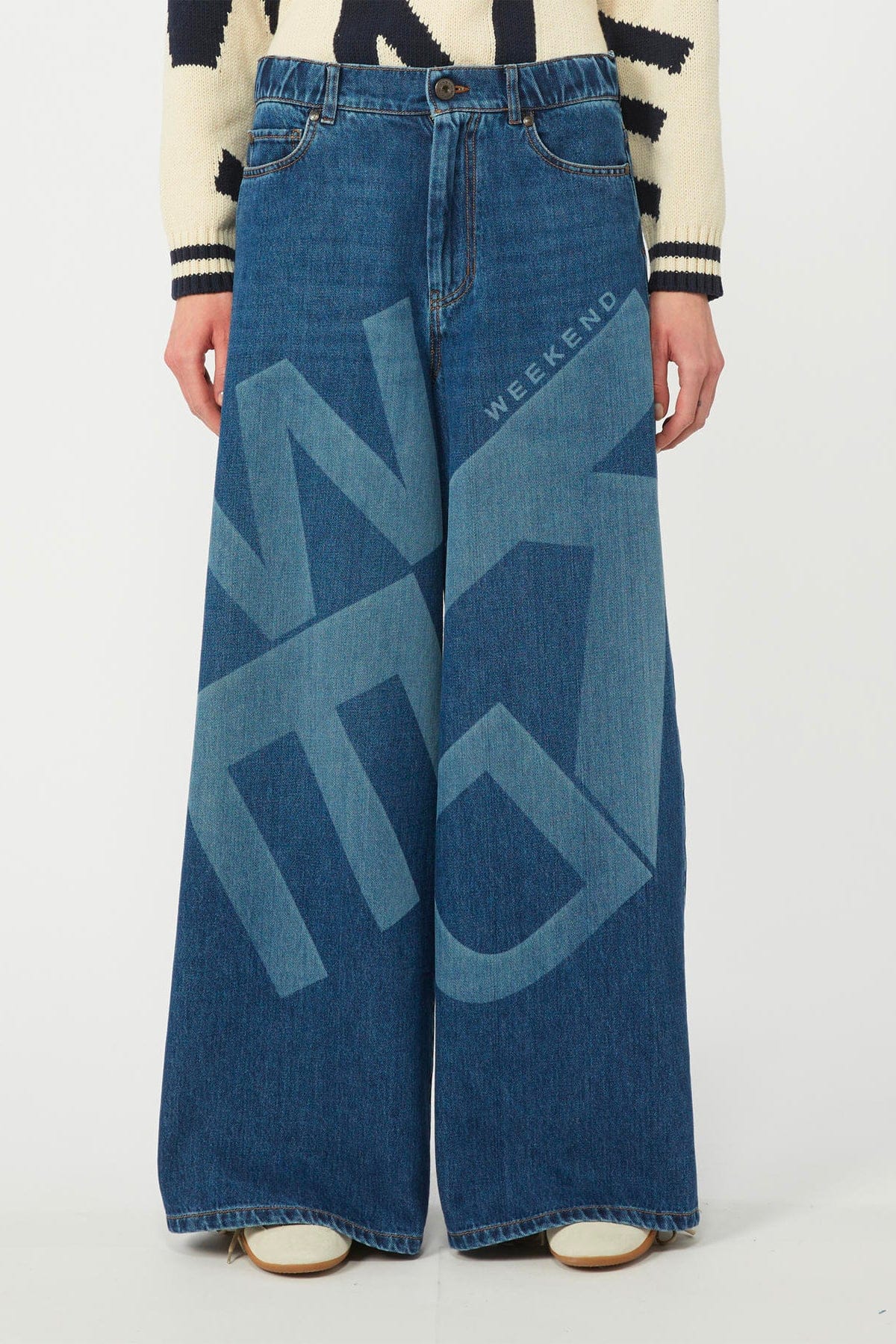 MAXMARA'S BRANDS PANTALONE IN DENIM  INDACO MEDIO / 34 Jeans over donna Max Mara Weekend Wkdvortice