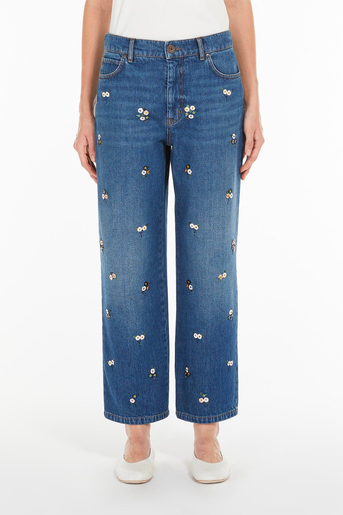 MAXMARA&#39;S BRANDS PANTALONE IN DENIM  JEANS / 34 Jeans donna con paillettes Max Mara Studio Manetta