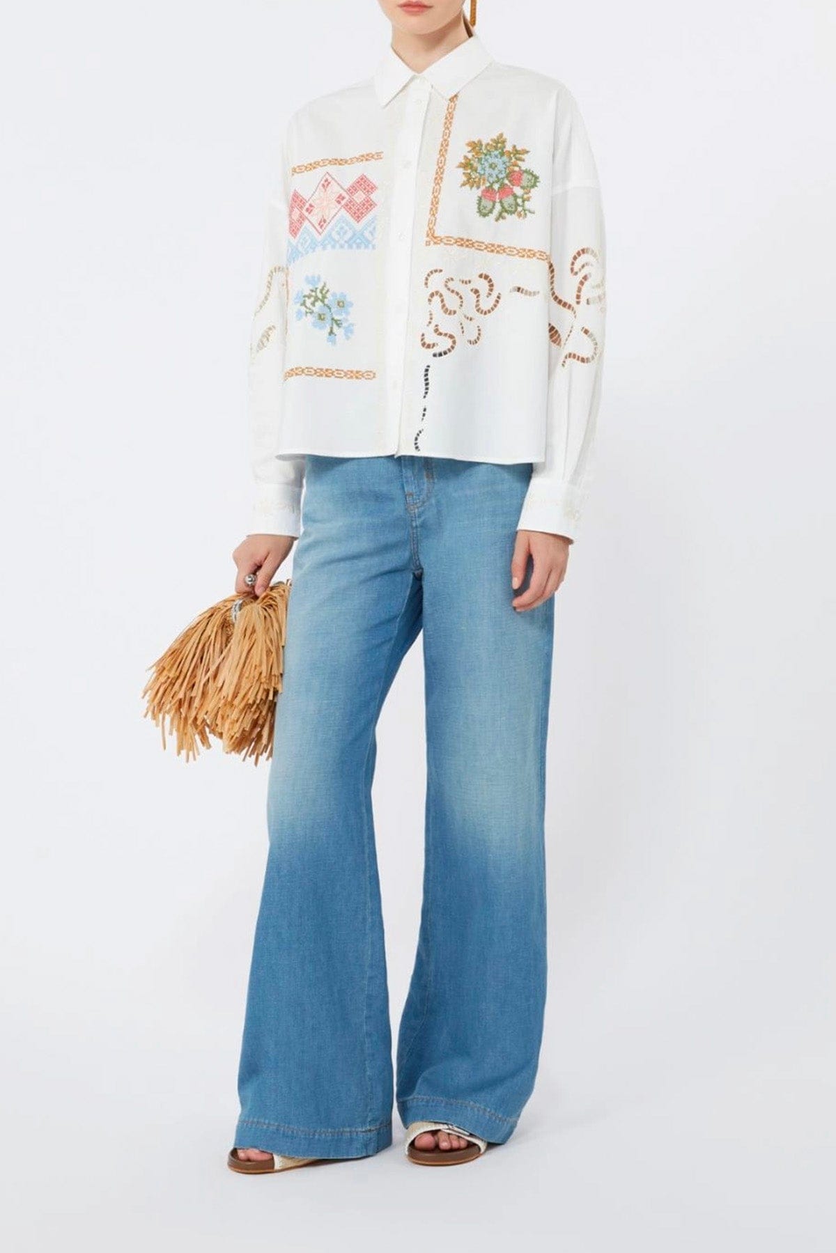 MAXMARA'S BRANDS PANTALONE IN DENIM  Jeans a zampa donna Max Mara Weekend Wkdlatino