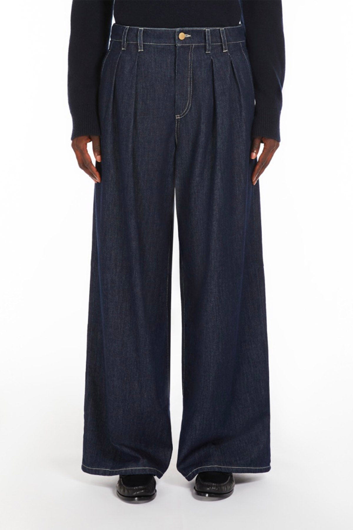 MAXMARA&#39;S BRANDS PANTALONE IN DENIM  Jeans blu donna over &#39;S Max Mara Priamo