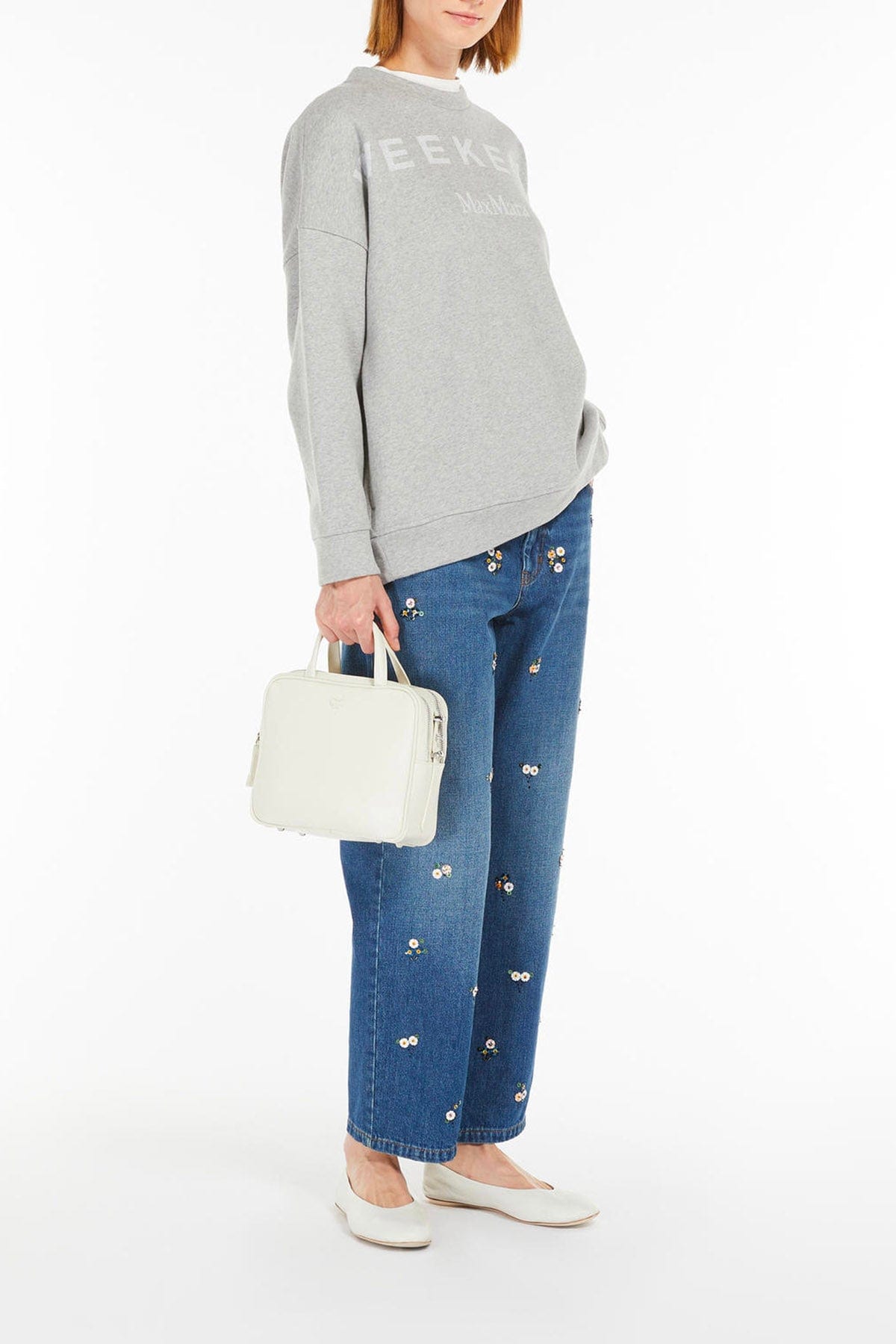 MAXMARA&#39;S BRANDS PANTALONE IN DENIM  Jeans donna con paillettes Max Mara Studio Manetta