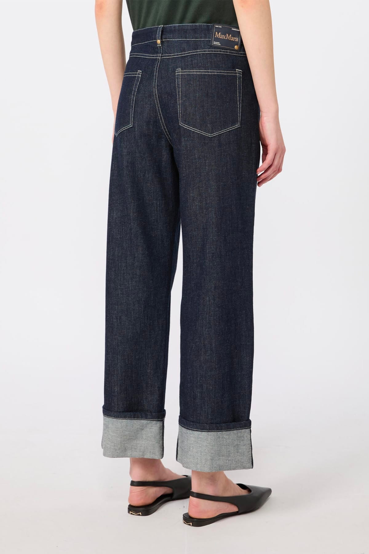 MAXMARA'S BRANDS PANTALONE IN DENIM  SCURO / 34 Jeans in denim donna 'S Max Mara Smmpoggio