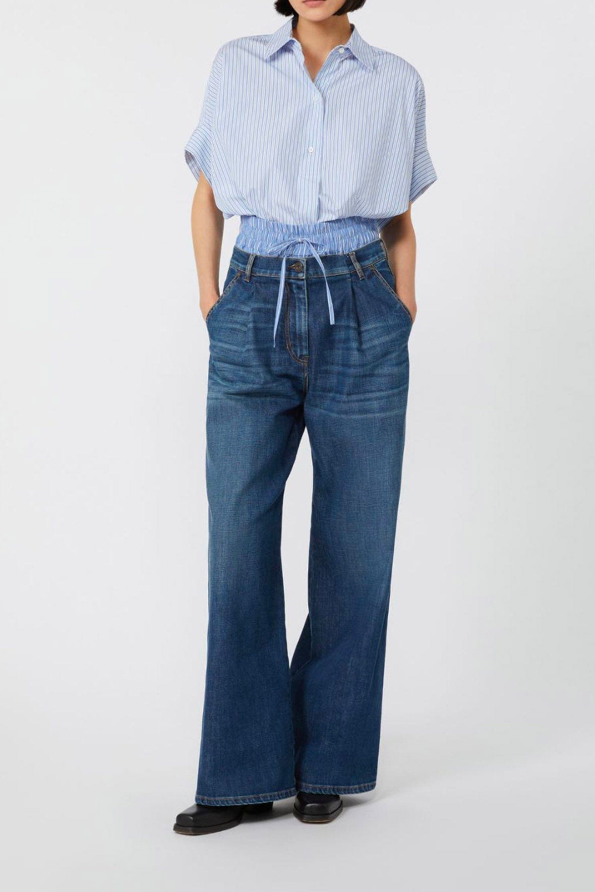 MAXMARA&#39;S BRANDS PANTALONE IN DENIM  Jeans over donna Weekend Max Mara Ortles