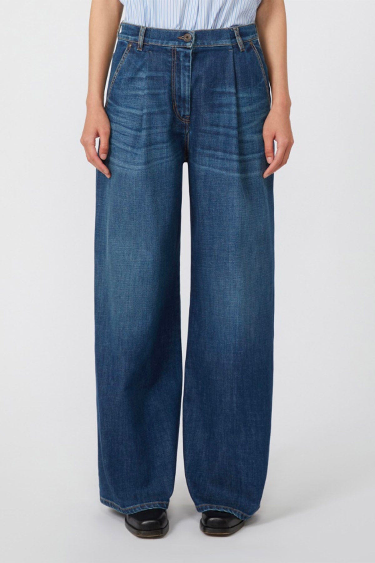 MAXMARA&#39;S BRANDS PANTALONE IN DENIM  Jeans over donna Weekend Max Mara Ortles