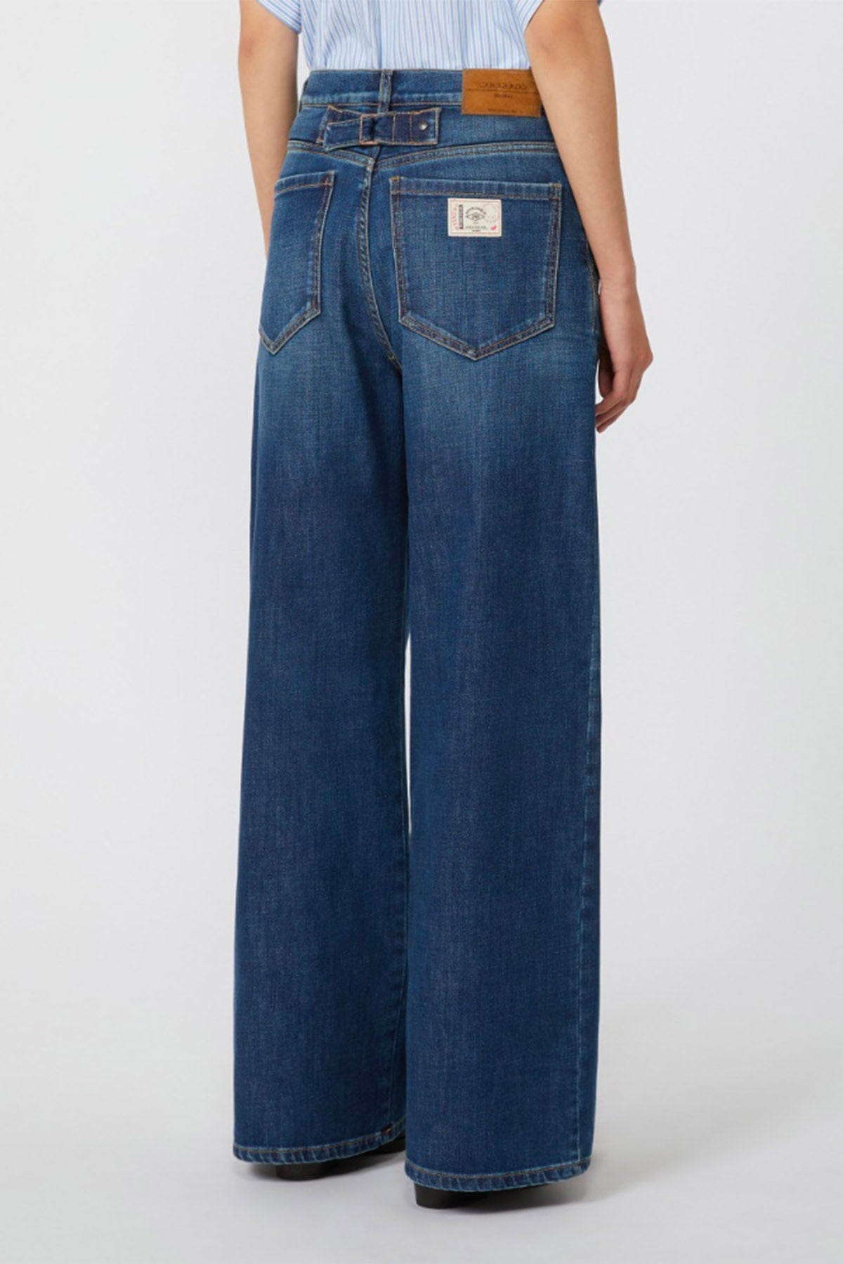 MAXMARA'S BRANDS PANTALONE IN DENIM  DENIM SCURO / 34 Jeans over donna Weekend Max Mara Ortles