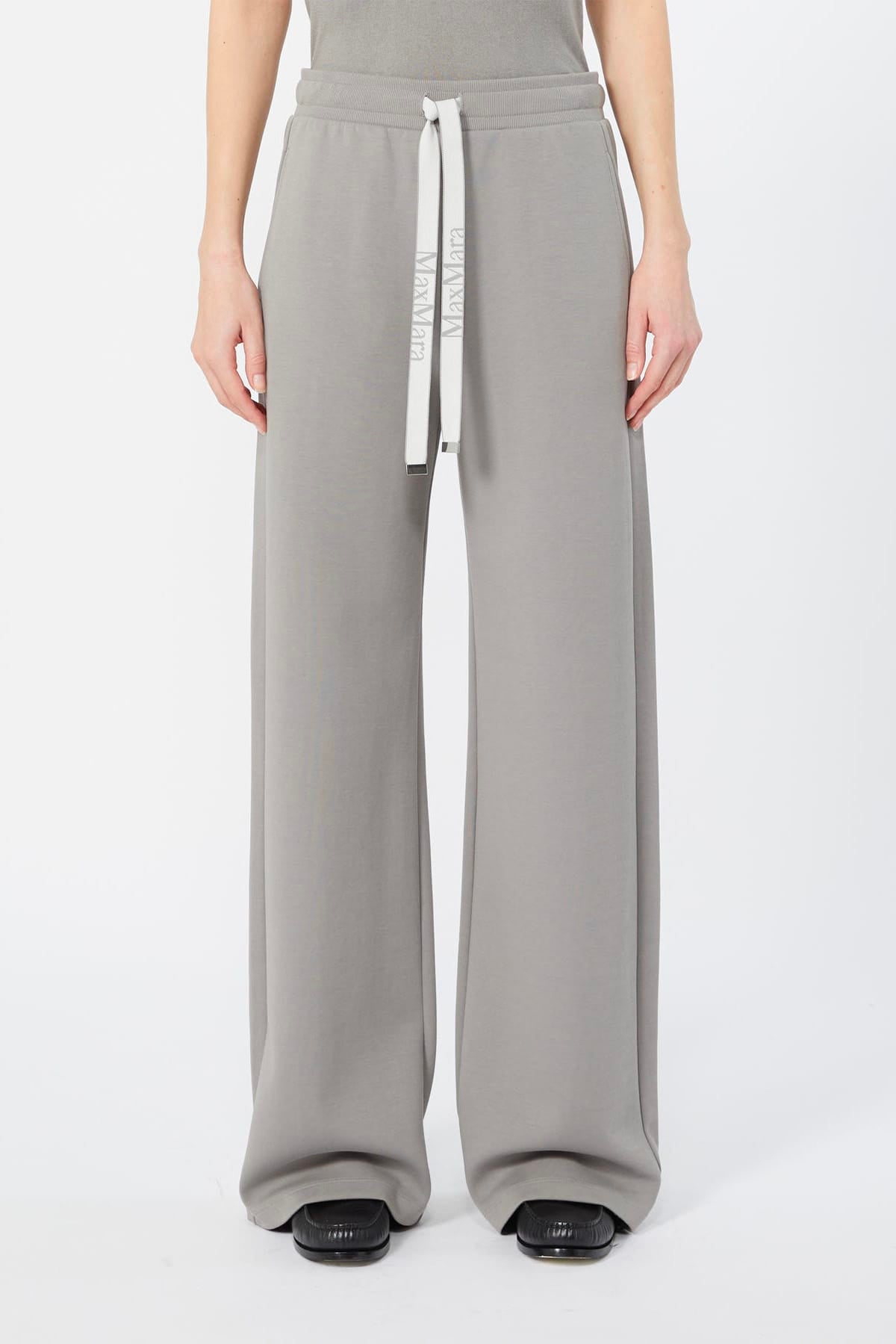 MAXMARA'S BRANDS PANTALONE IN JERSEY  ACCIAIO GRIGIO CHIARO / XXS Pantaloni in jersey tuta donna 'S Max Mara Smmbali