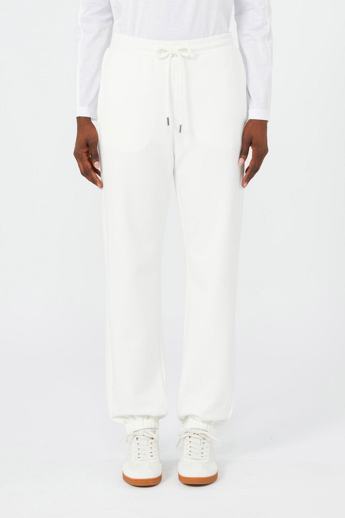 MAXMARA'S BRANDS PANTALONE IN JERSEY  BIANCO OTTICO / XXS Pantaloni in jersey donna Max Mara MM Levico