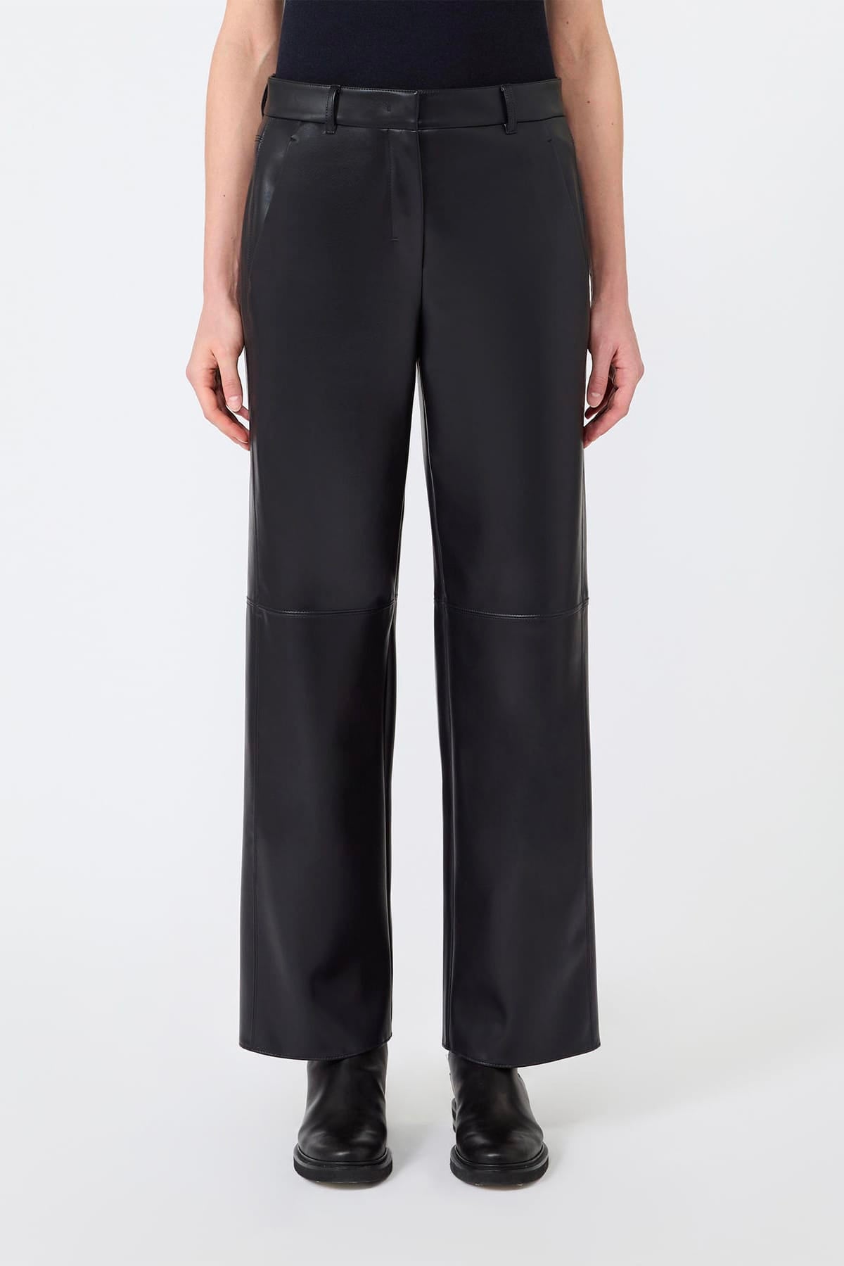 MAXMARA'S BRANDS PANTALONE IN JERSEY  MARRONE / XXS Pantaloni in ecopelle donn'S Max Mara Smmsospiro