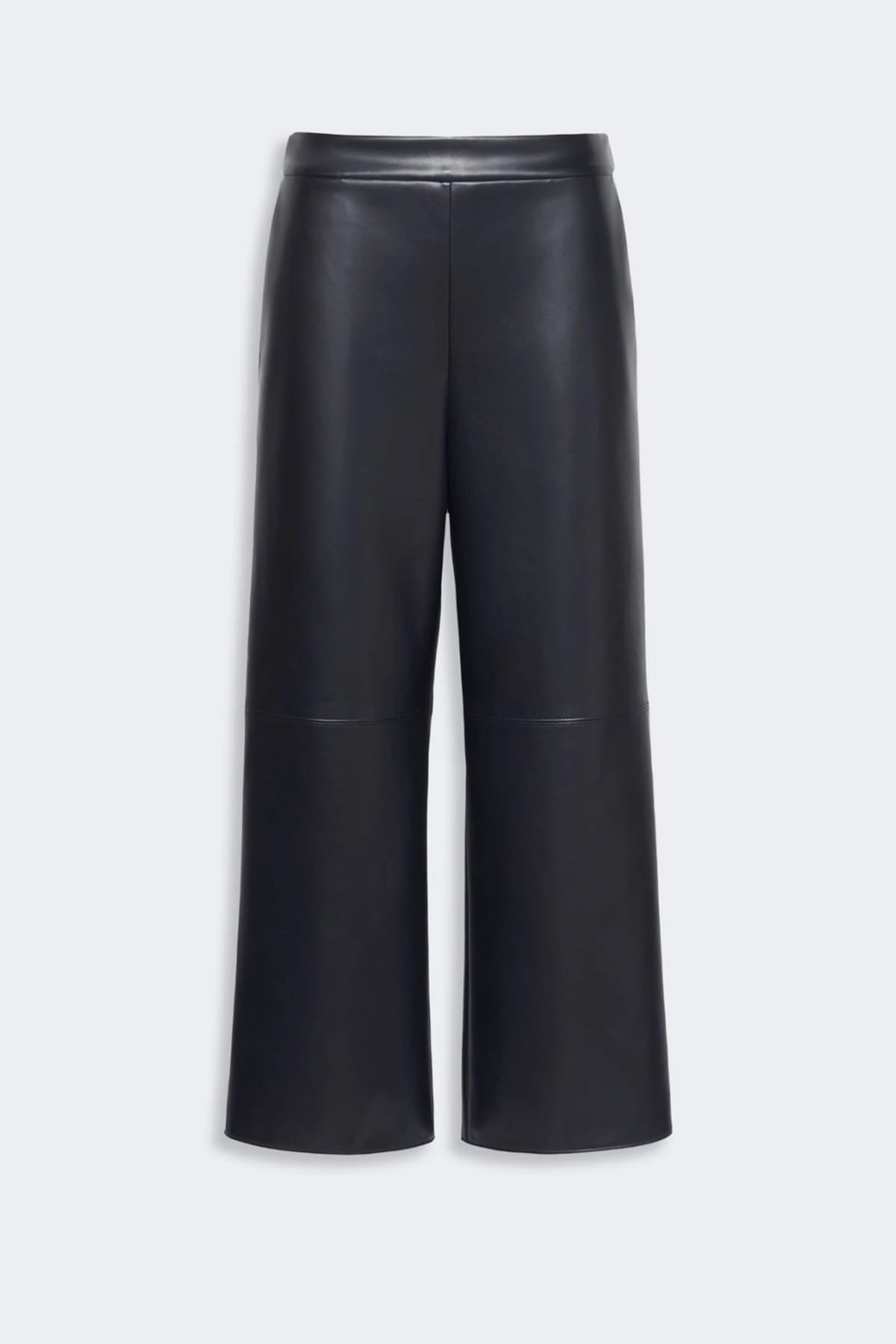 MAXMARA'S BRANDS PANTALONE IN JERSEY  BLU / XXS Pantaloni in jersery effetto pelle 'S Max Mara Smmamati