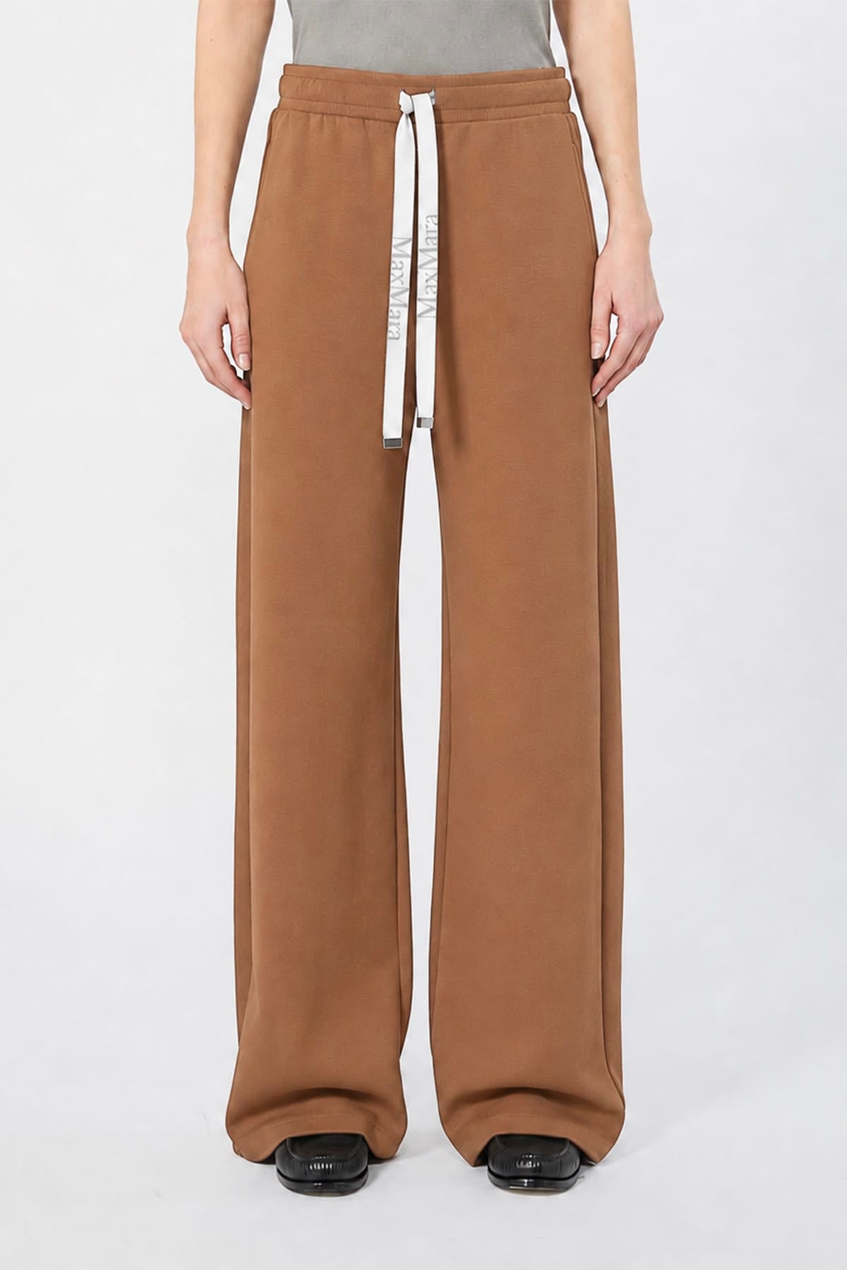 MAXMARA'S BRANDS PANTALONE IN JERSEY  CAMMELLO / XXS Pantaloni in jersey tuta donna 'S Max Mara Smmbali