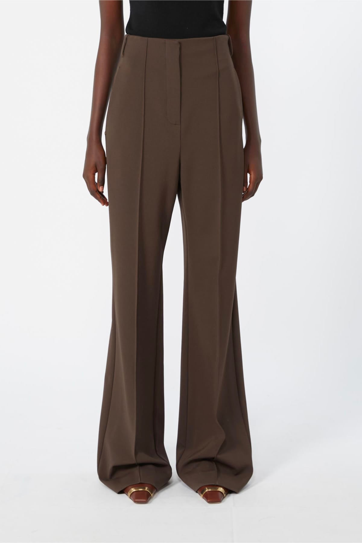 MAXMARA'S BRANDS PANTALONE IN JERSEY  CIOCCOLATO / XXS Pantaloni in jersey donna Sportmax Spxvolonta