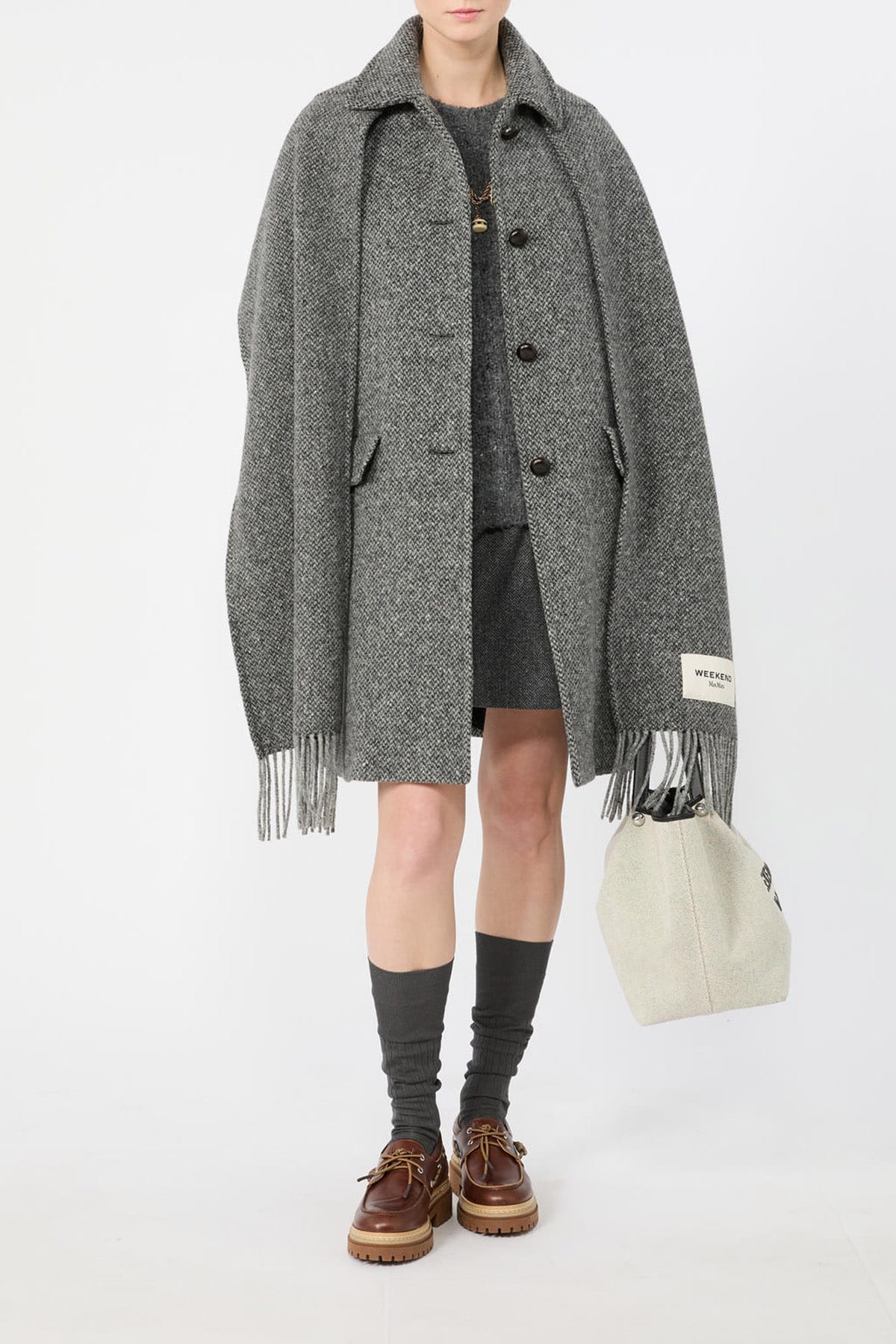 MAXMARA'S BRANDS PANTALONE IN JERSEY  Gonna corta stampa chevron Max Mara Weekend Wkdvetta