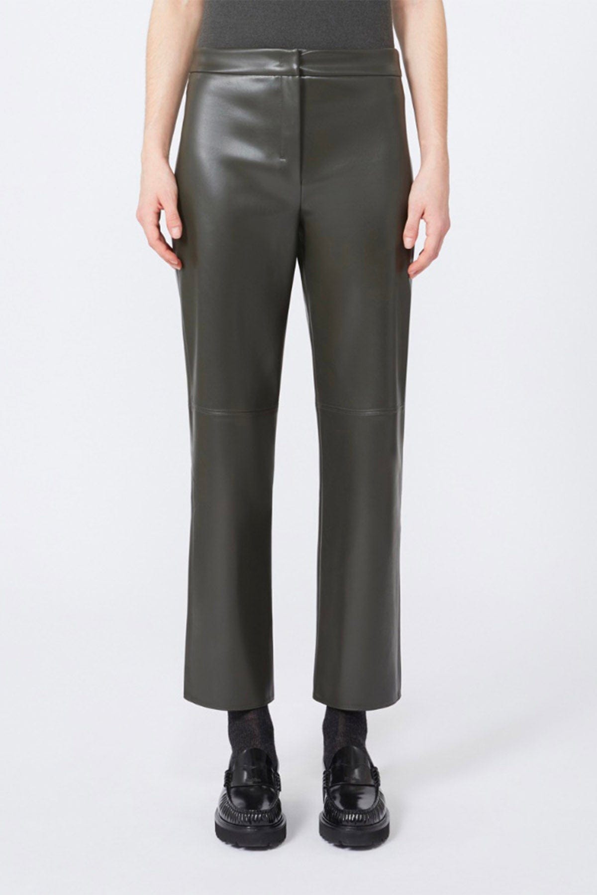 MAXMARA'S BRANDS PANTALONE IN JERSEY  VERDE / XXS Leggings in ecopelle donna 'S Max Mara Sublime