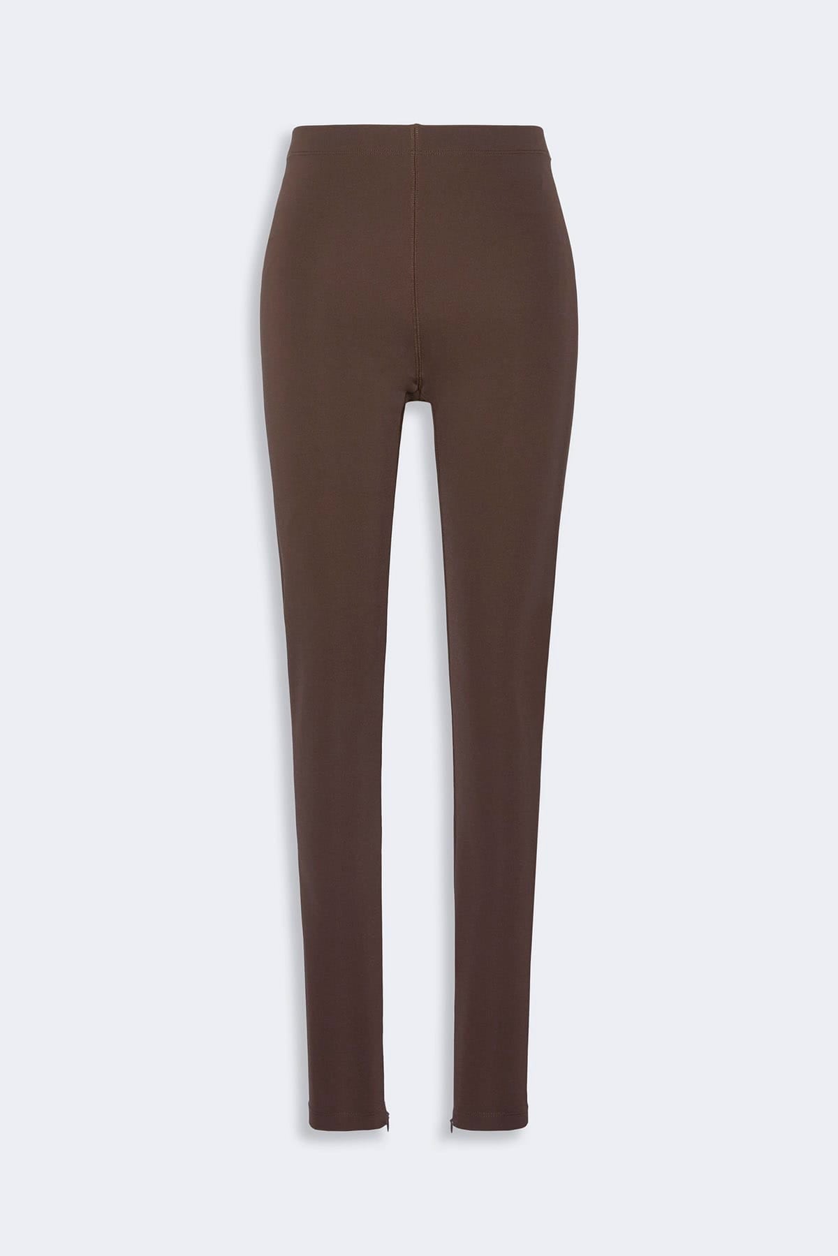MAXMARA'S BRANDS PANTALONE IN JERSEY  MARRONE MOKA / XXS Pantaloni in jersey donna Sportmax Sfilata Spstenace