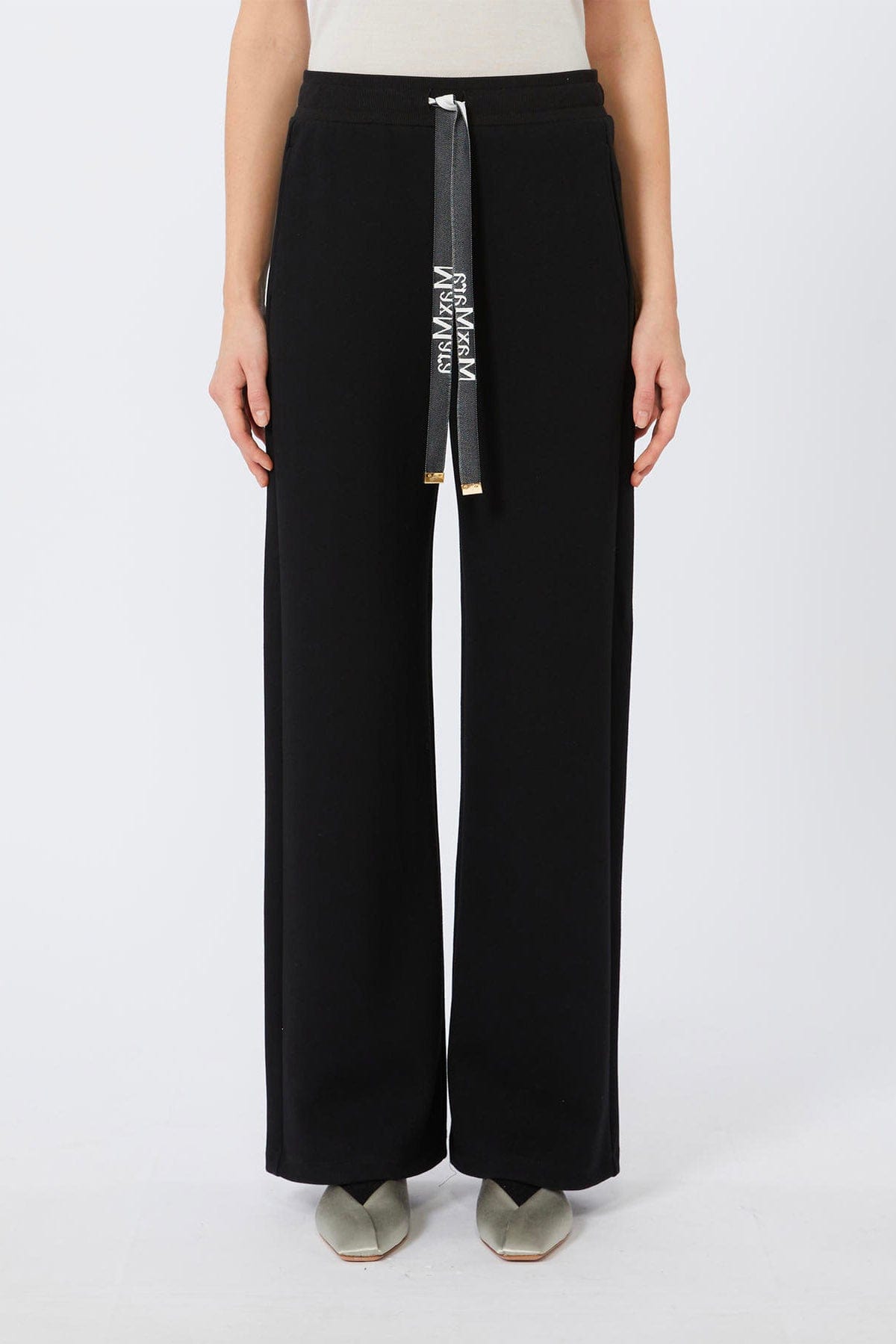 MAXMARA&#39;S BRANDS PANTALONE IN JERSEY  NERO / XXS Pantalone della tuta donna &#39;S Max Mara Potenza