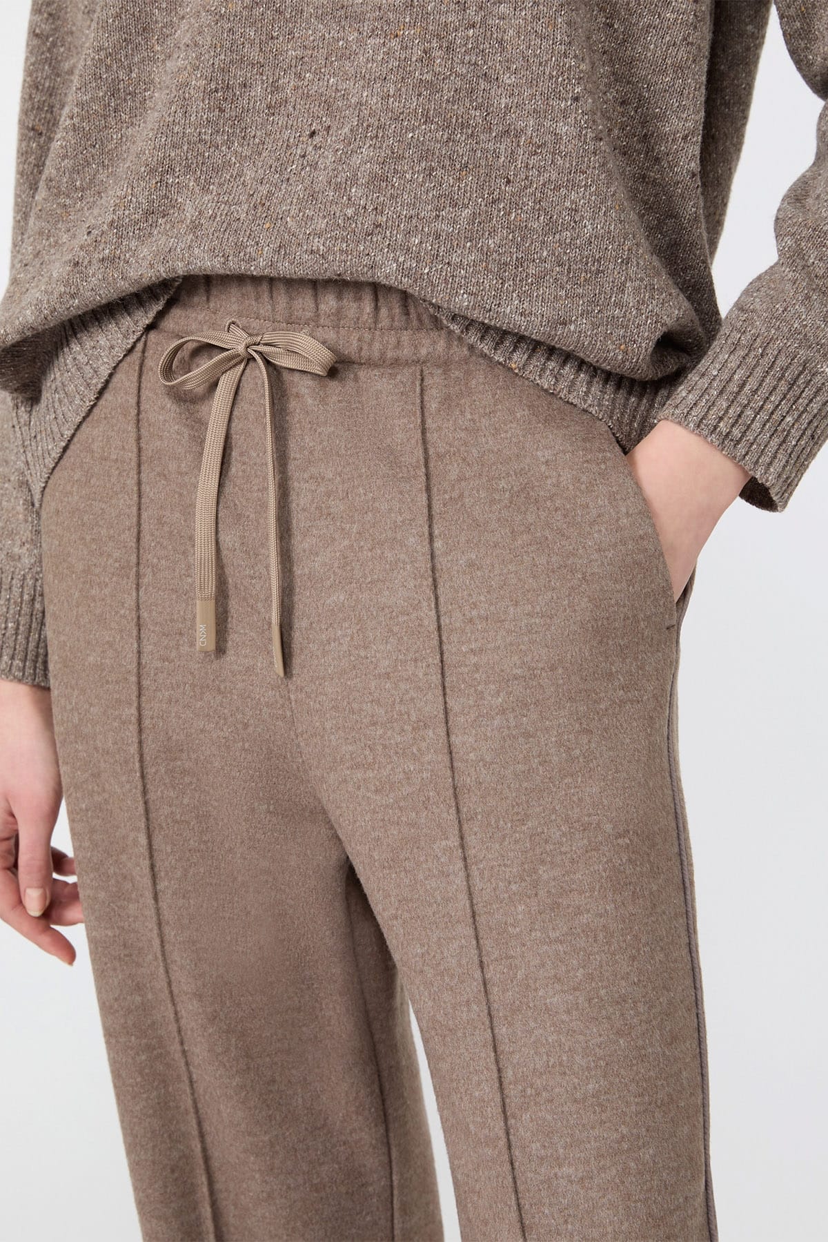 MAXMARA'S BRANDS PANTALONE IN JERSEY  MARON GLACE / XXS Pantalone over in jersey donna Max Mara Weekend Wkdtenda
