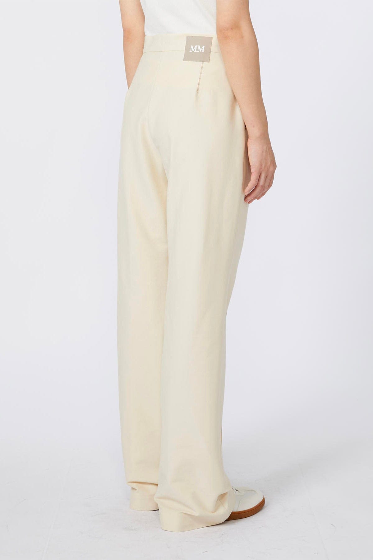 MAXMARA'S BRANDS PANTALONE IN JERSEY  BIANCO BURRO / XXS Pantaloni dritti donna Max Mara MM Ulivo