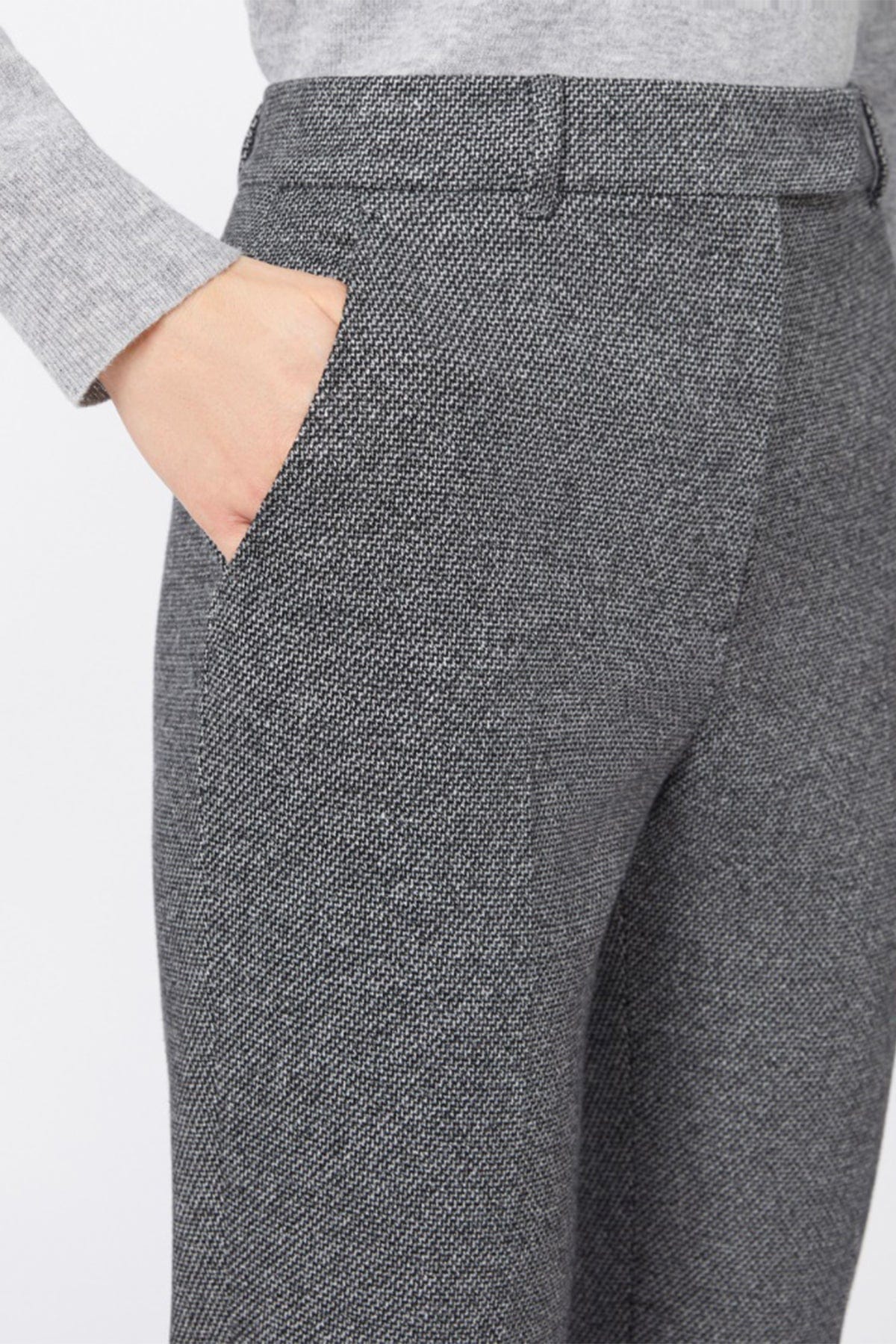 MAXMARA&#39;S BRANDS PANTALONE IN JERSEY  Pantaloni grigi donna Max Mara Studio Negus