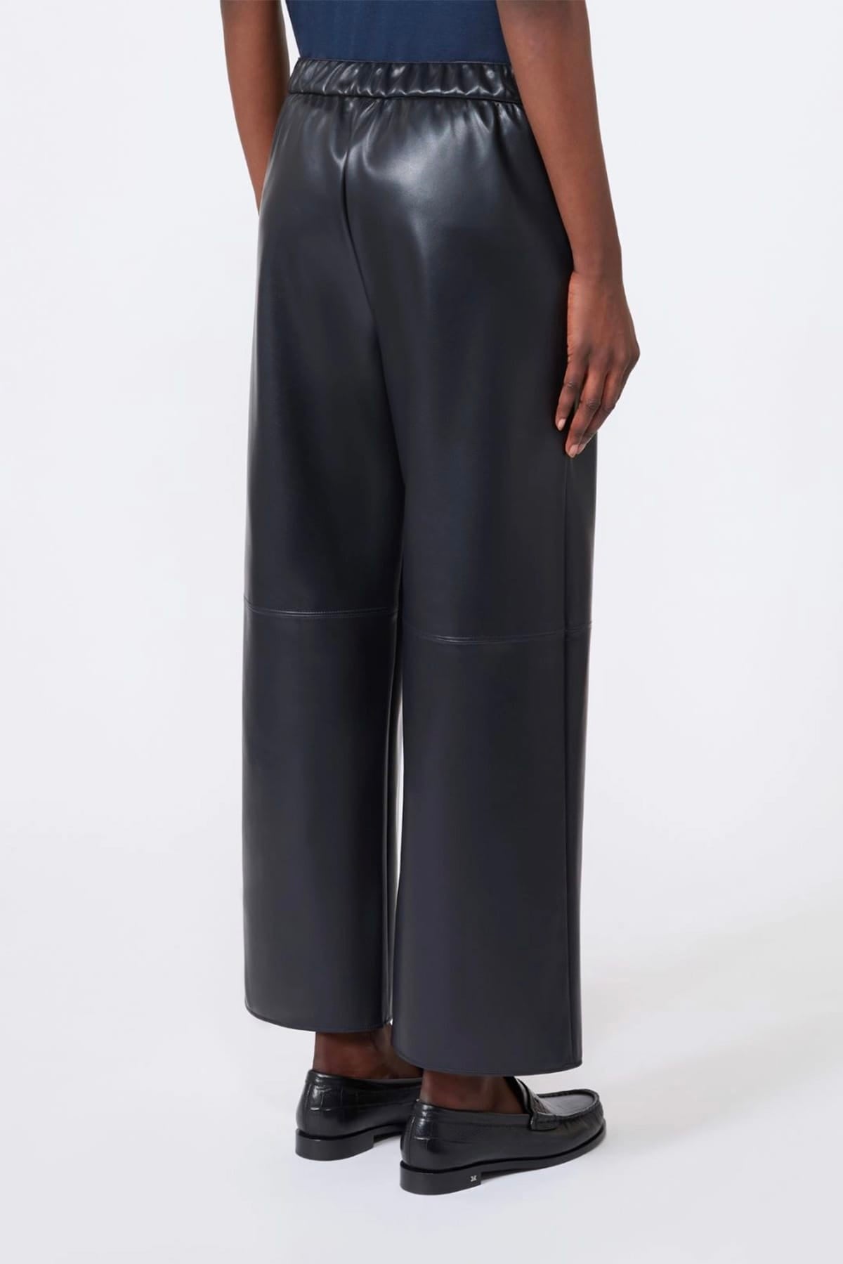 MAXMARA'S BRANDS PANTALONE IN JERSEY  BLU / XXS Pantaloni in jersery effetto pelle 'S Max Mara Smmamati