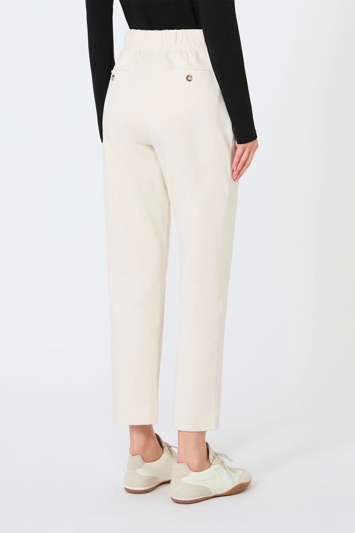 MAXMARA'S BRANDS PANTALONE IN JERSEY  PANNA / XXS Pantaloni in jersey donna Max Mara Weekend Wkdelfo