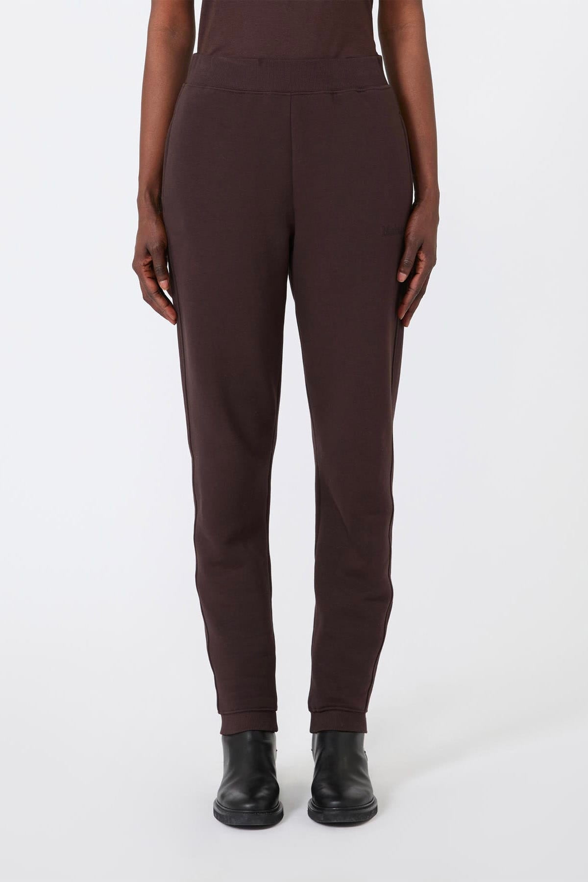 MAXMARA'S BRANDS PANTALONE IN JERSEY  MARRONE / XXS Pantaloni in jersey donna 'S Max Mara Smmtornado