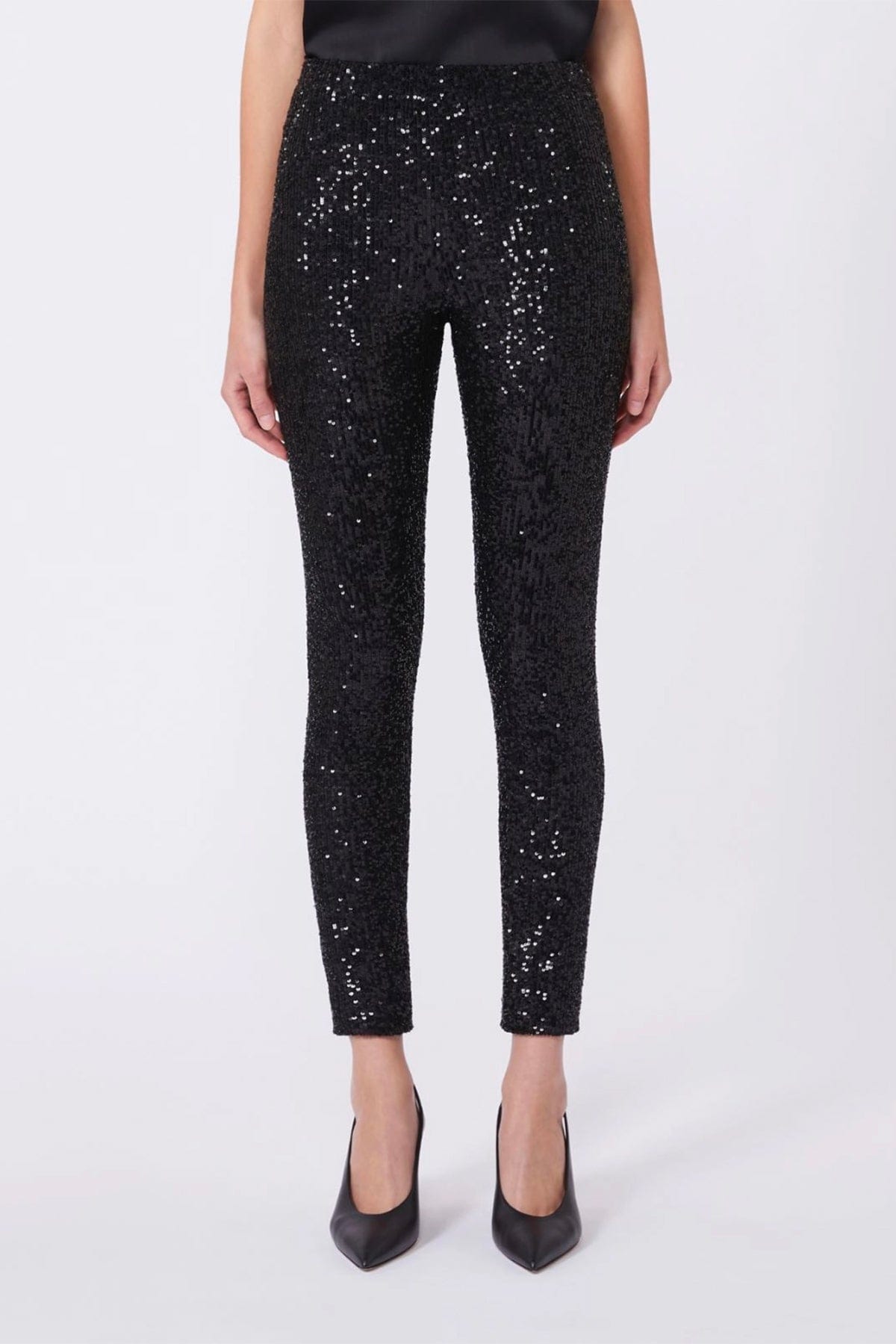 MAXMARA'S BRANDS PANTALONE IN JERSEY  NERO / XXS Pantaloni stretch neri donna Weekend Max Mara Wkdfidato