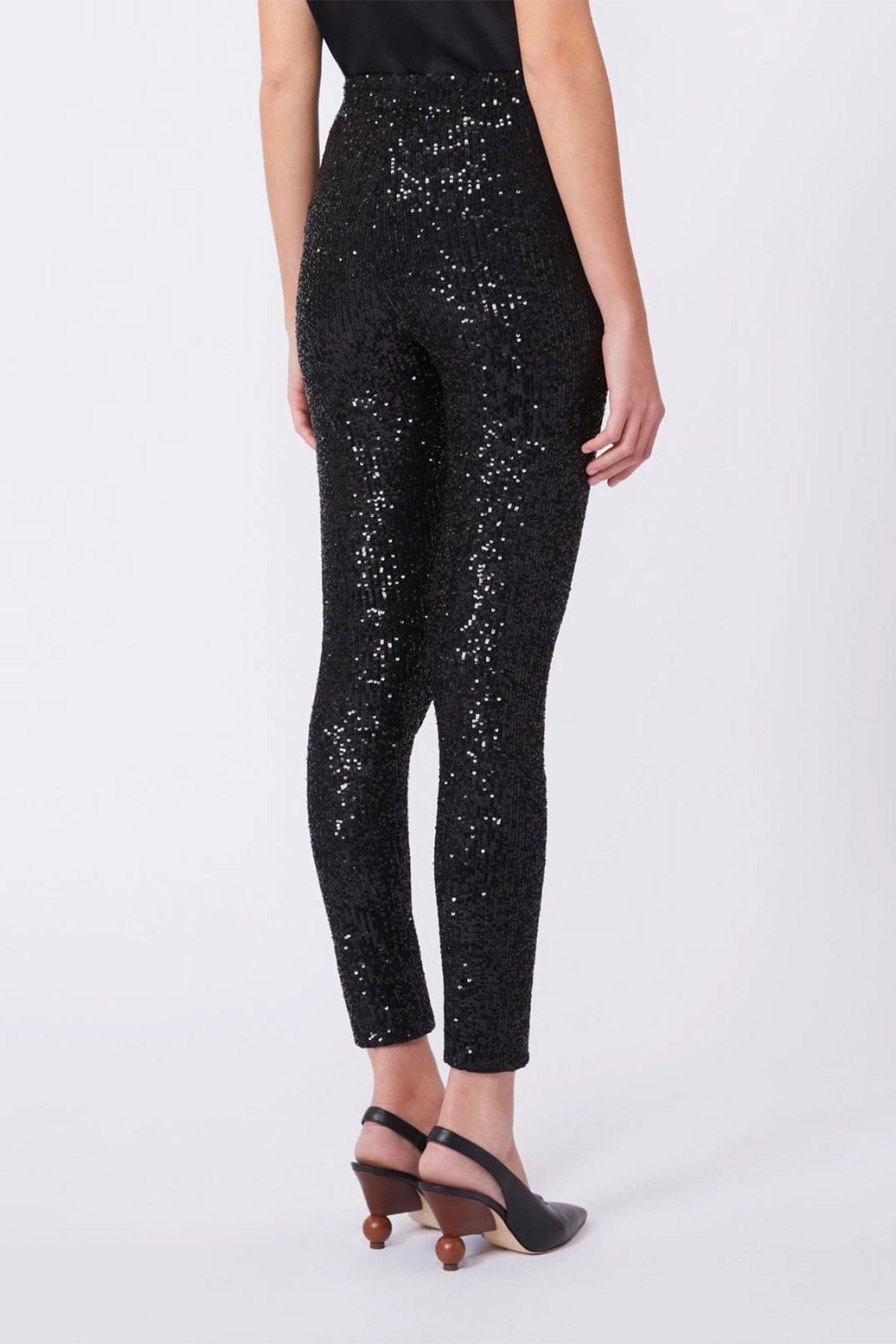 MAXMARA'S BRANDS PANTALONE IN JERSEY  Pantaloni stretch neri donna Weekend Max Mara Wkdfidato