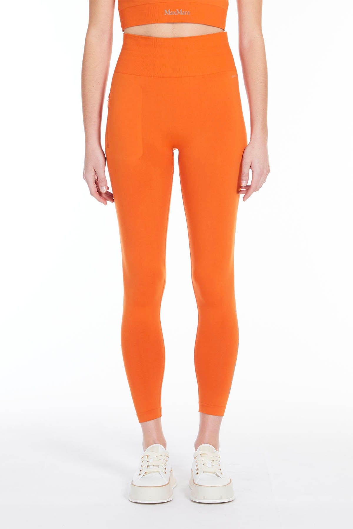 MAXMARA'S BRANDS PANTALONE IN MAGLIA  ARANCIONE / XXS Leggings Donna Max Mara Leisure Fuoco