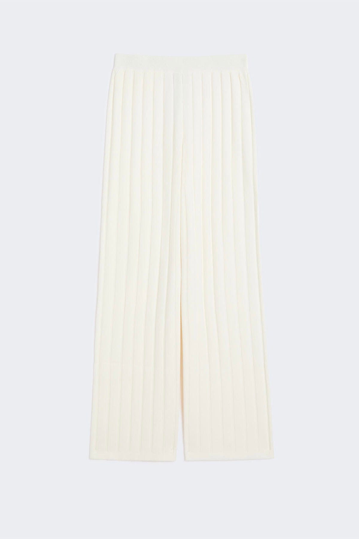 MAXMARA'S BRANDS PANTALONE IN MAGLIA  BIANCO / XXS Pantaloni bianchi donna Max Mara MM Tema