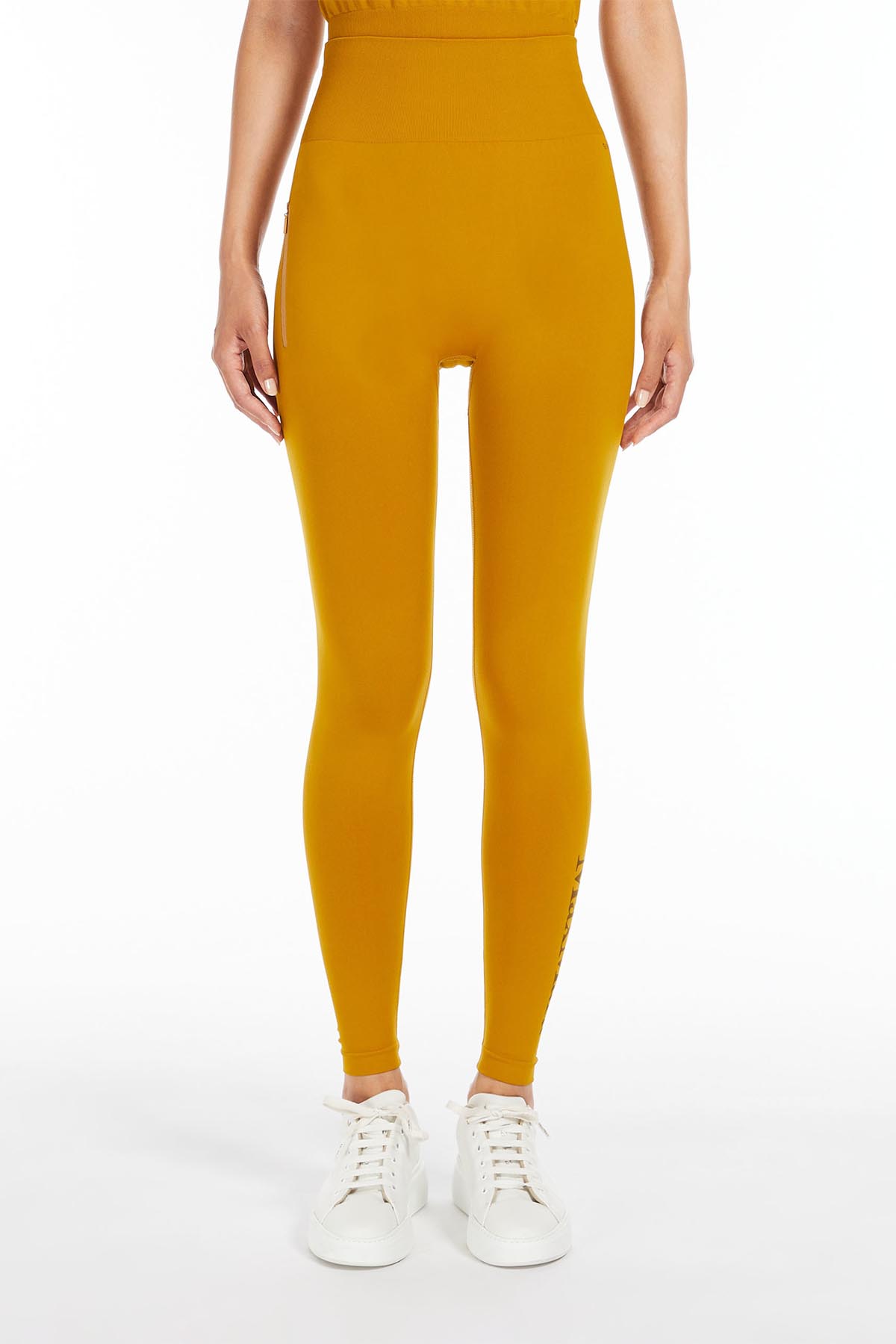 MAXMARA'S BRANDS PANTALONE IN MAGLIA  GIALLO OCRA / XS Leggins Giallo Ocra Leisure Max Mara Villa