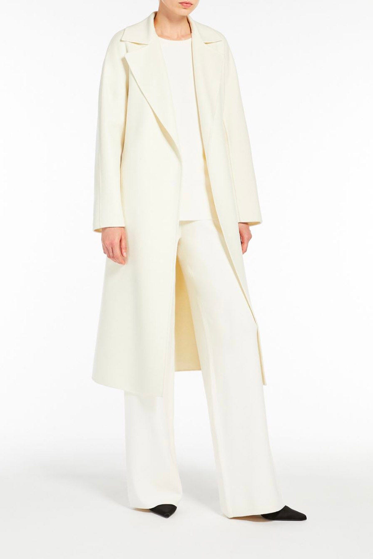 MAXMARA&#39;S BRANDS PANTALONE IN MAGLIA  Pantalone Bianco Donna Max Mara Studio Robin