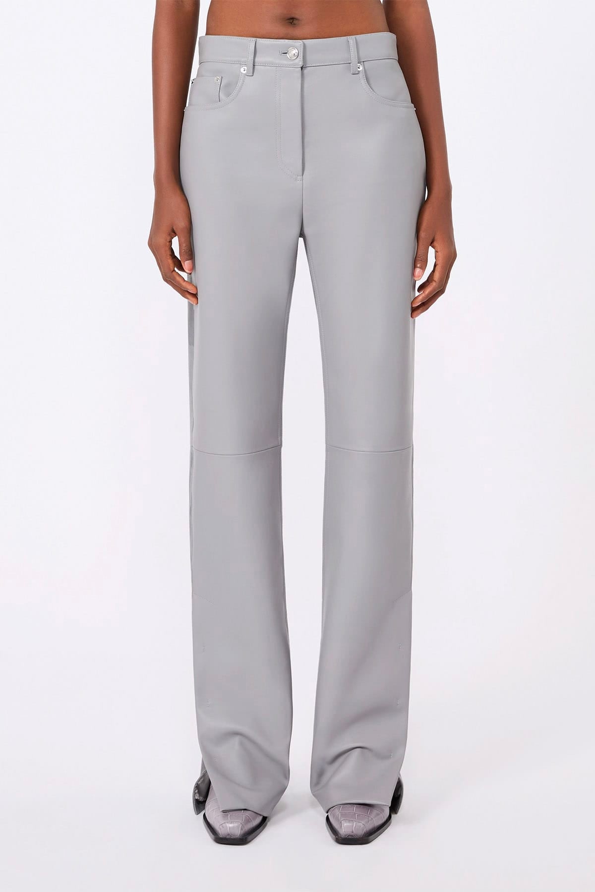 MAXMARA'S BRANDS PANTALONE IN PELLE Pantaloni in pelle donna Sportmax Sfilata Spscrespo