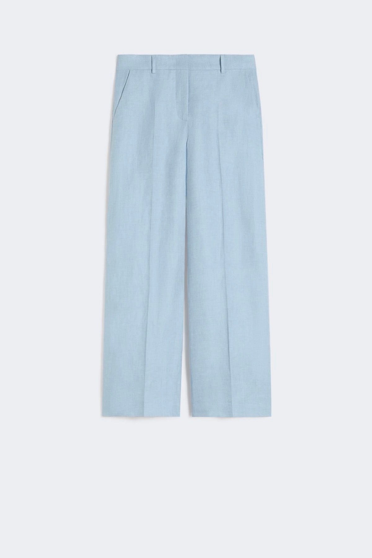 MAXMARA'S BRANDS PANTALONE LUNGO  AZZURRO / 34 Pantaloni in lino donna Max Mara Weekend Wkdmalizia