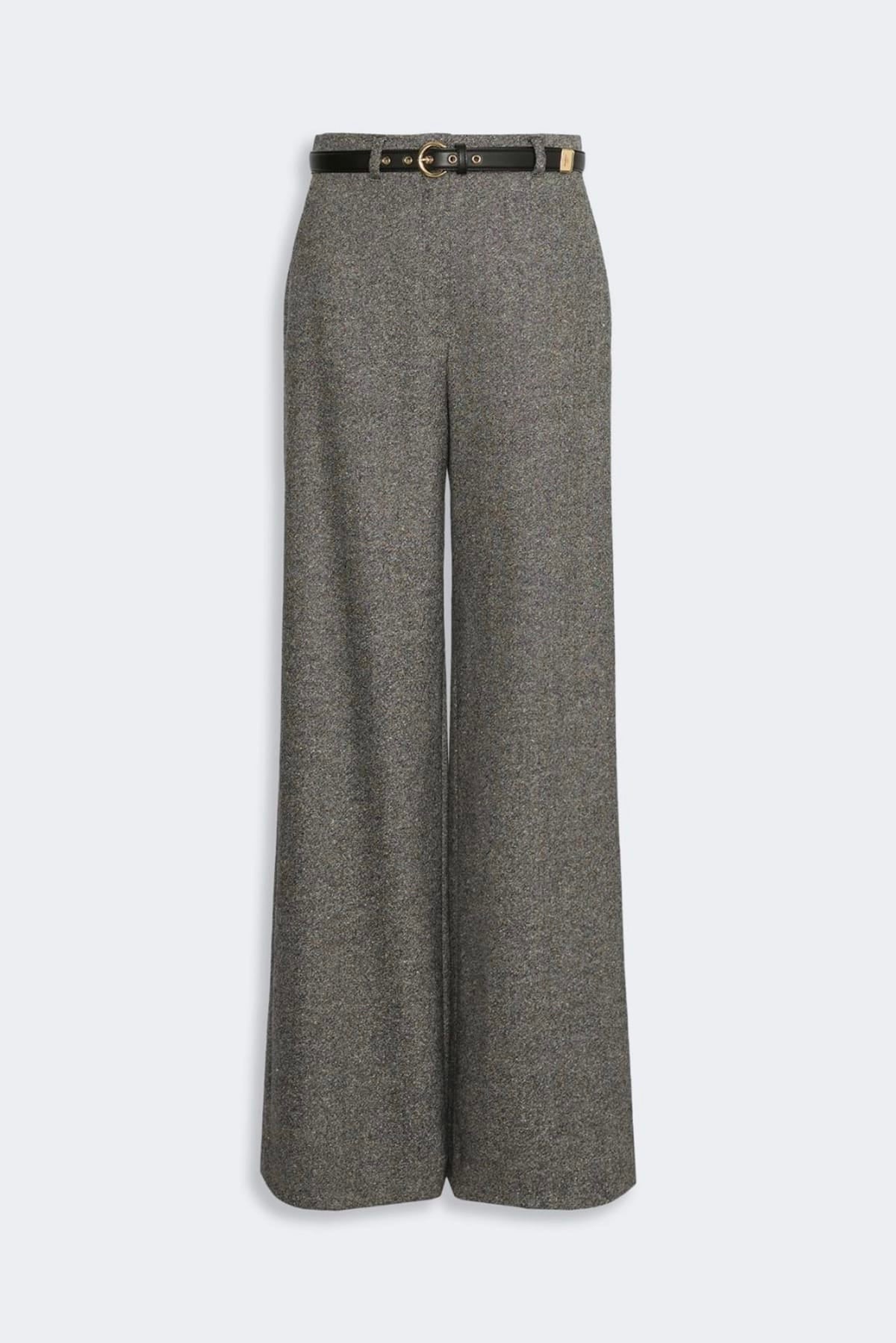 MAXMARA'S BRANDS PANTALONE LUNGO  BIANCO / NERO / 34 Pantaloni donna over Max Mara Studio Mstgioia