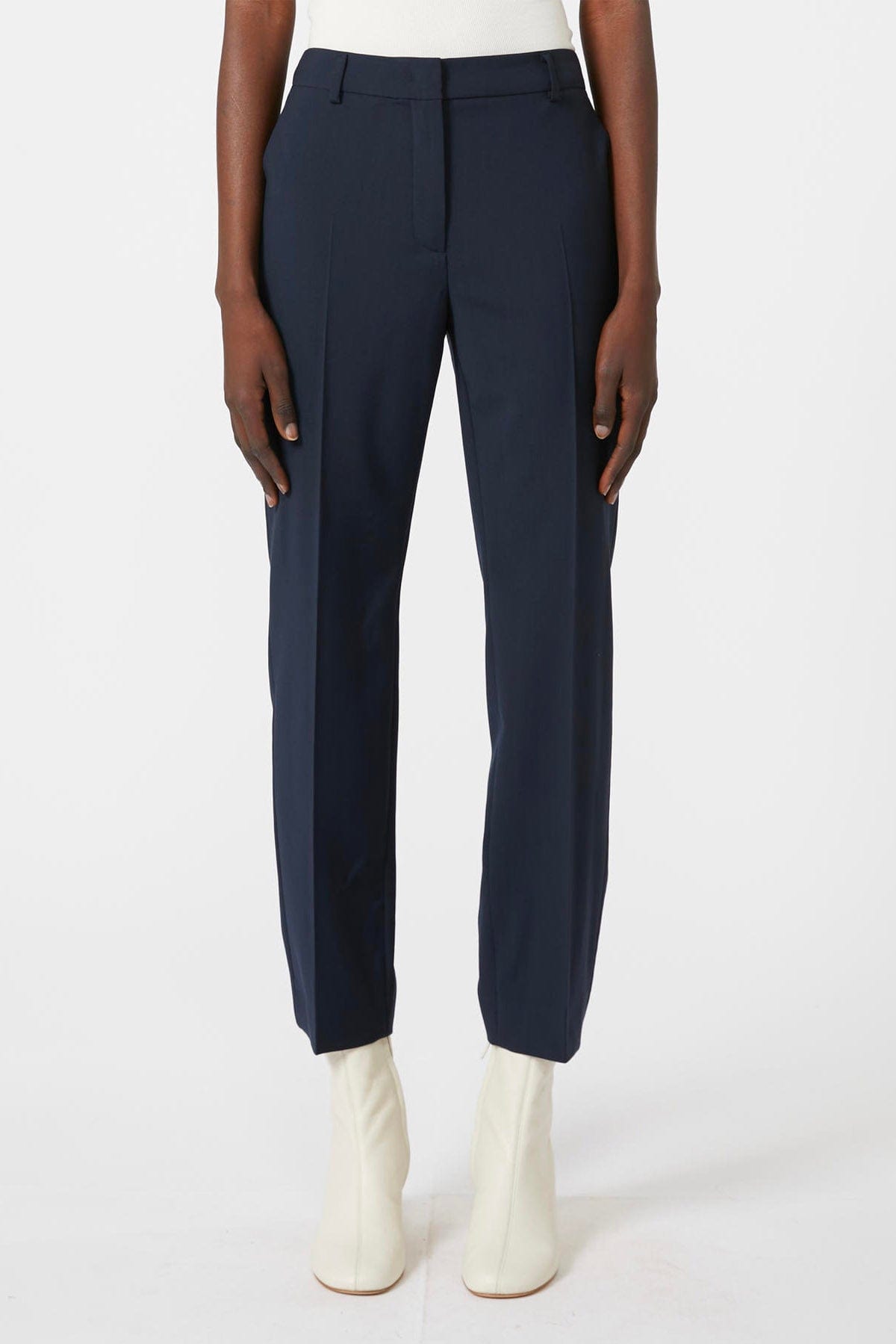 MAXMARA'S BRANDS PANTALONE LUNGO  BLU / 34 Pantaloni in lana donna blu Weekend Max Mara Canon