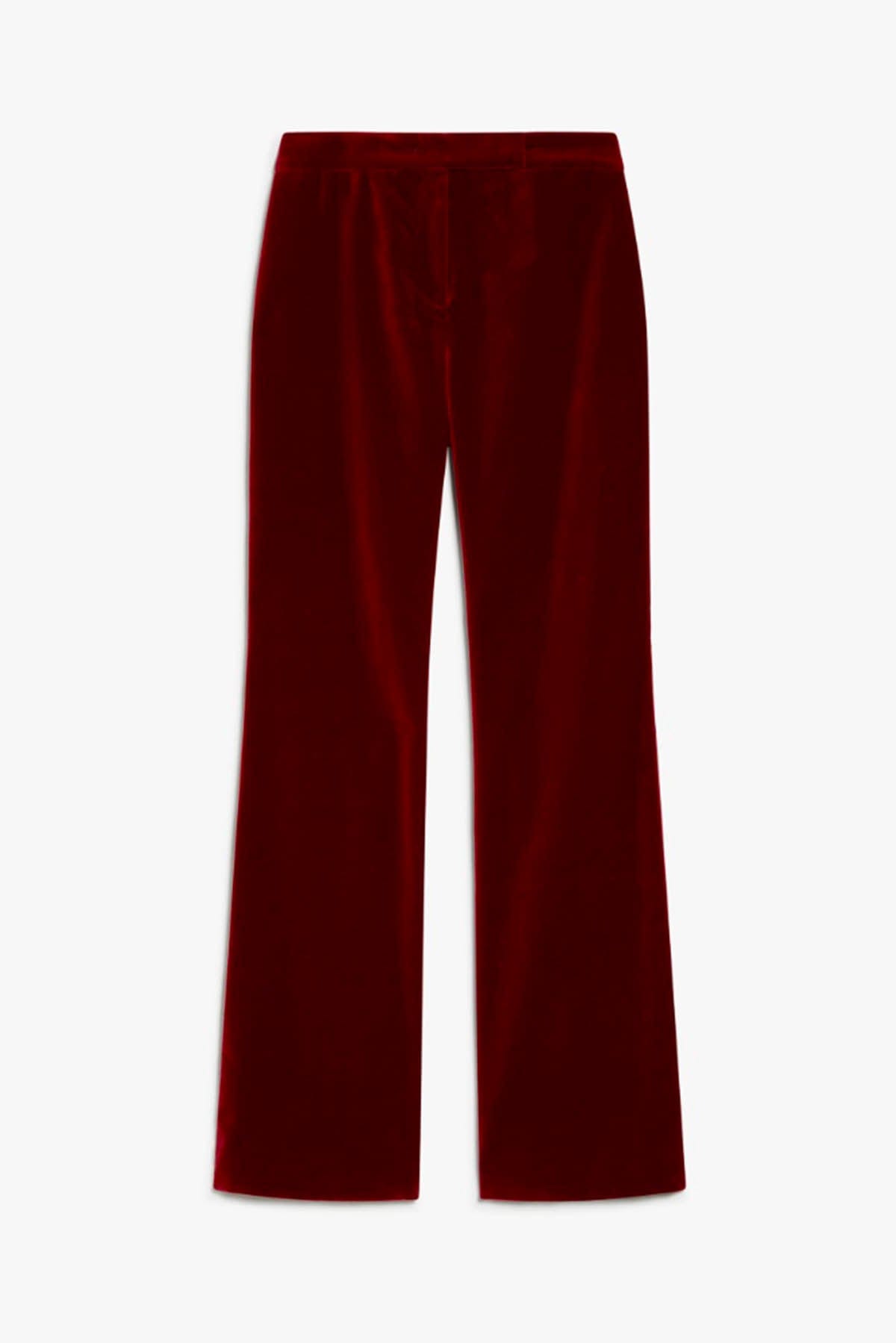 MAXMARA&#39;S BRANDS PANTALONE LUNGO  BORDEAUX / 34 Pantaloni in Velluto Donna Max Mara Studio Aceto