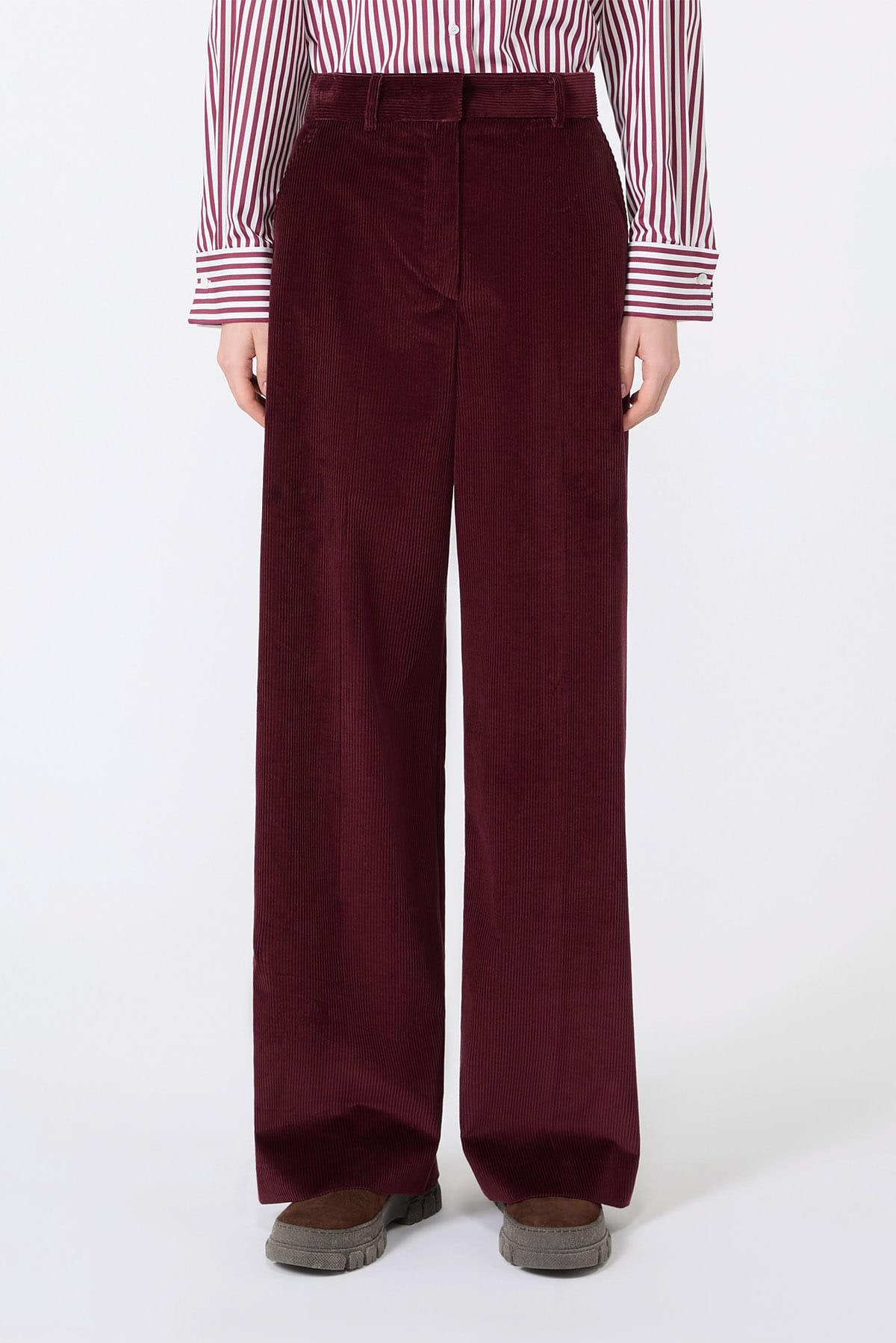 MAXMARA'S BRANDS PANTALONE LUNGO  NERO / 34 Pantaloni in Velluto donna Max Mara Weekend Wkdtania