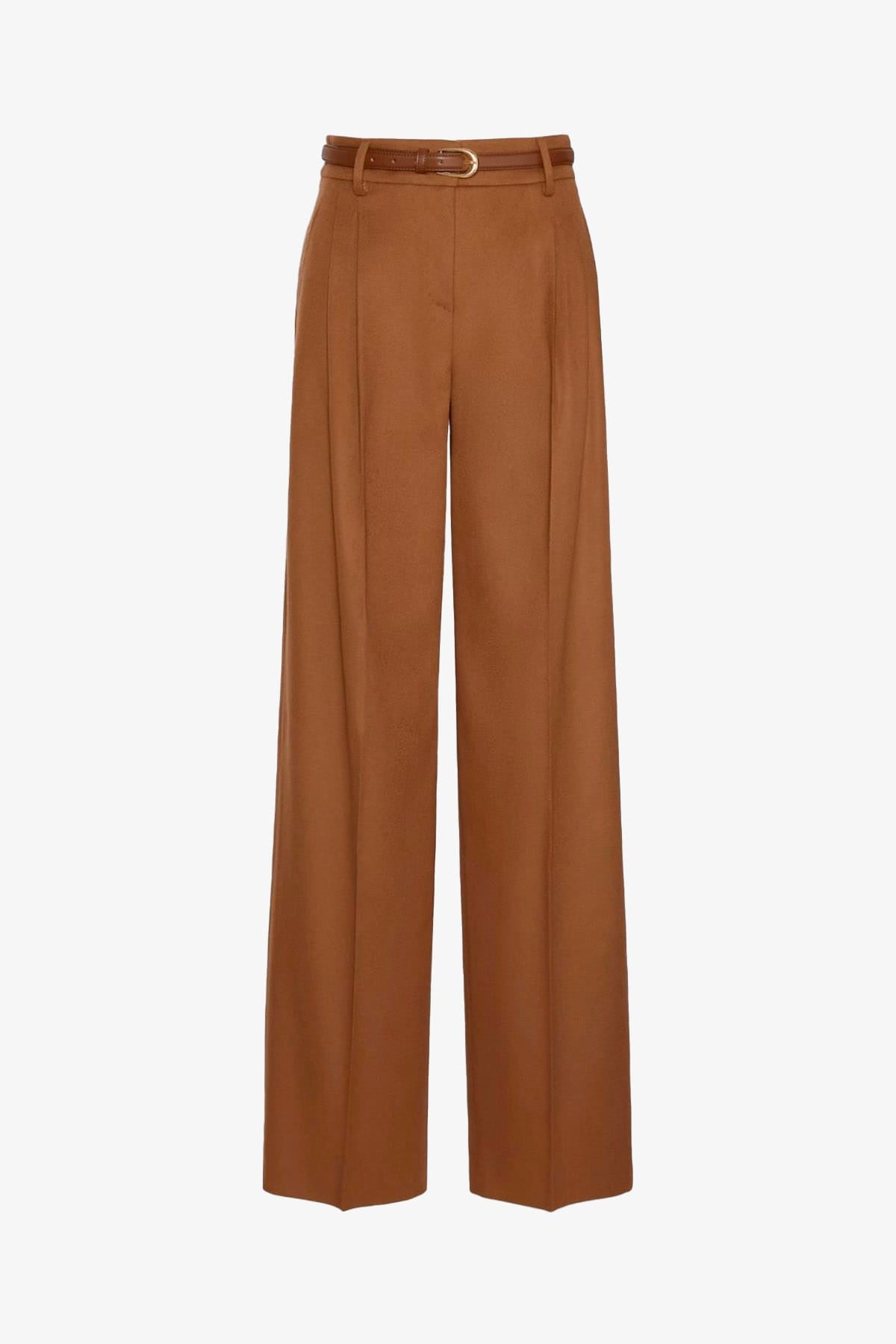 MAXMARA'S BRANDS PANTALONE LUNGO  CASTAGNA / 34 Pantaloni in lana donna Max Mara Studio Mstcocco